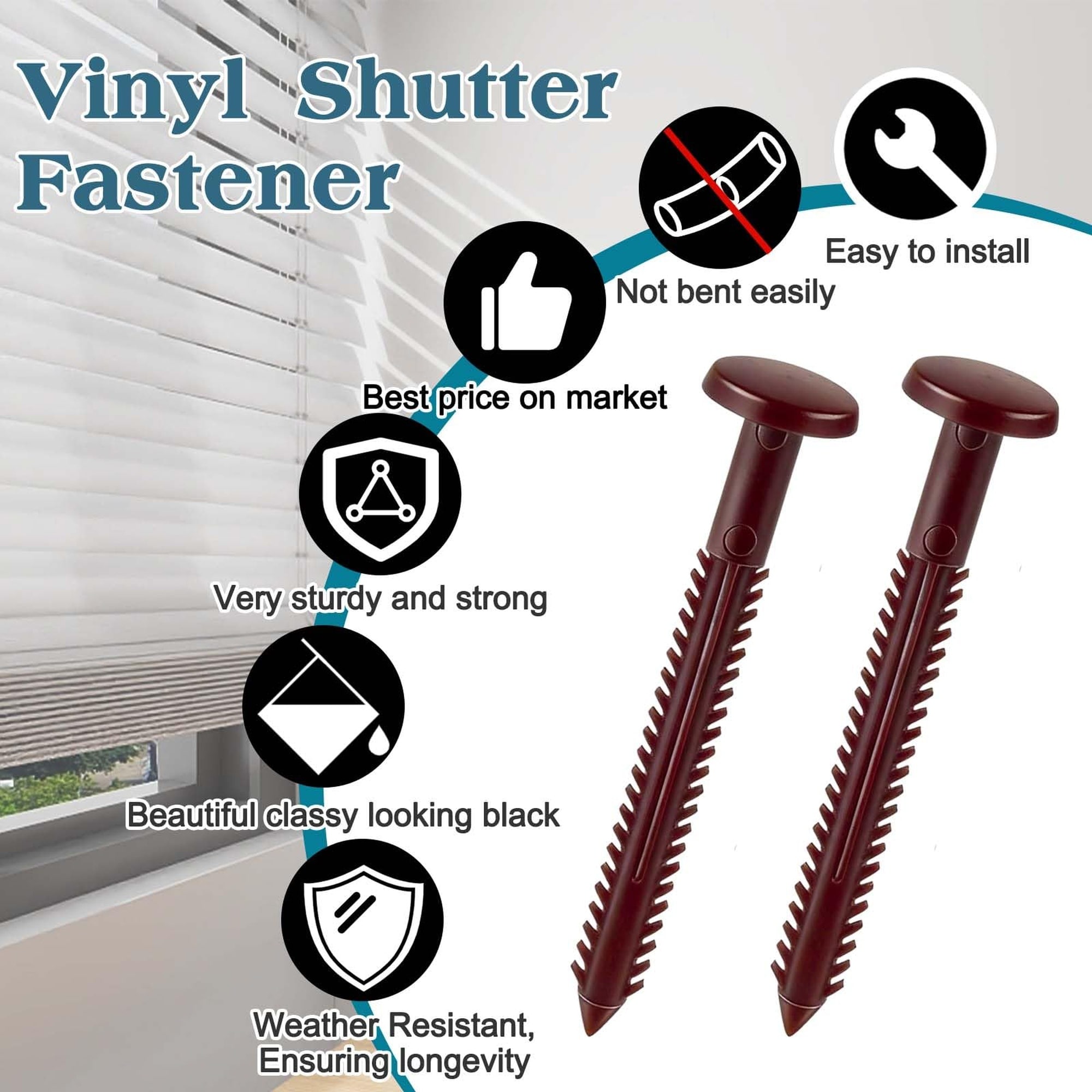 Numhew NHWILL93789 Exterior-Shutter-Hardware - View #3