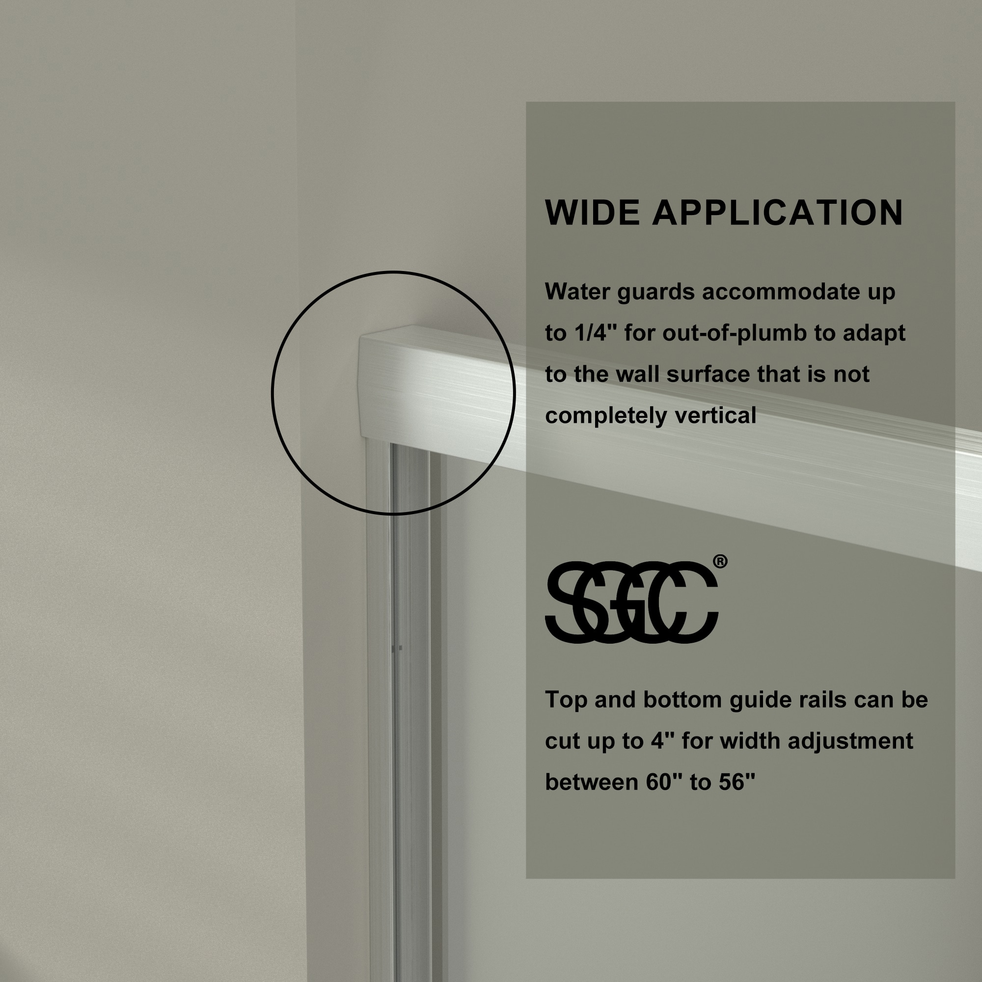 AAZJ NBC-CM64189ML Shower-Doors - View #5