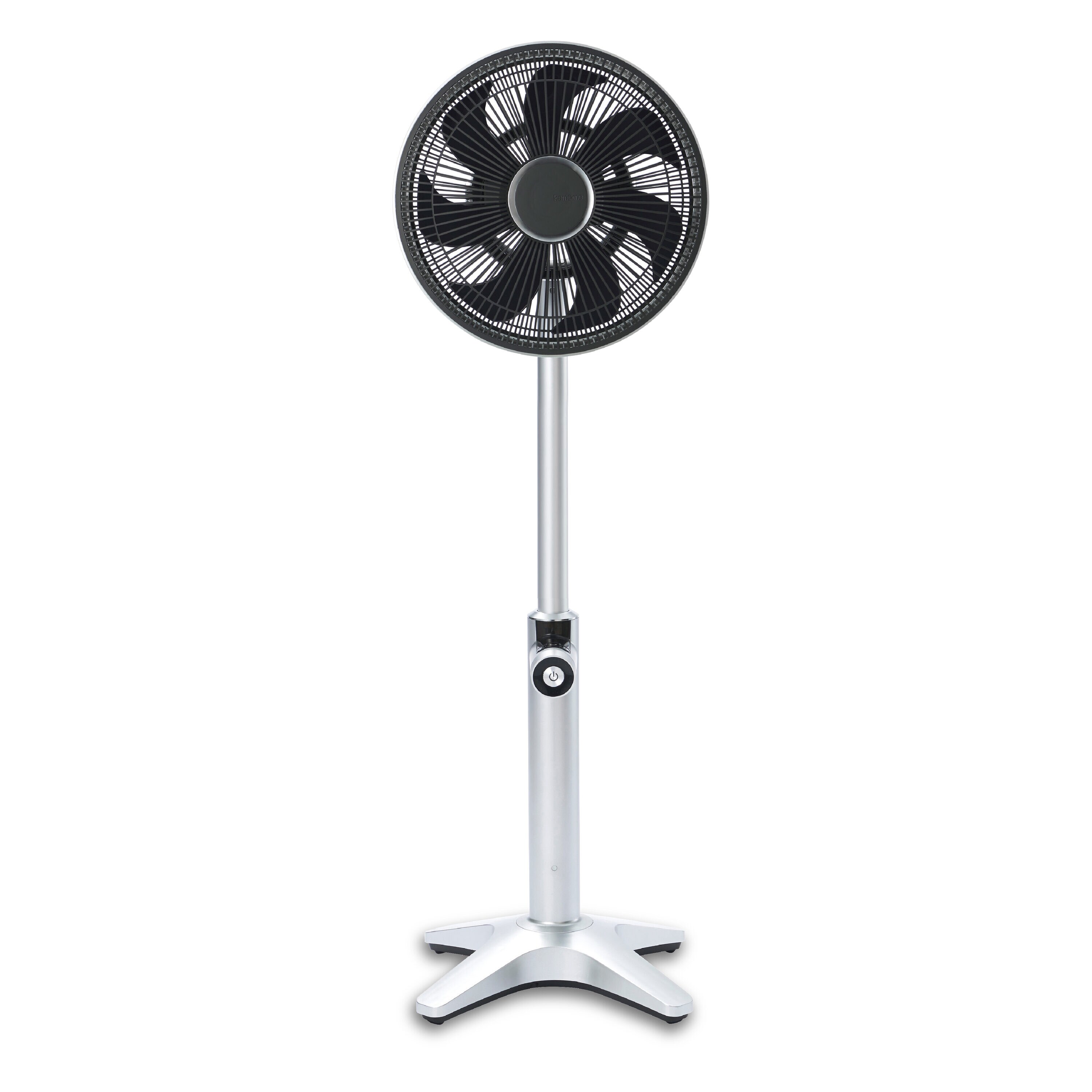 objecto FN-63SL 11.5-Inches 120 -Volt 25 -Speed Indoor Silver Oscillating Pedestal Fan with Remote