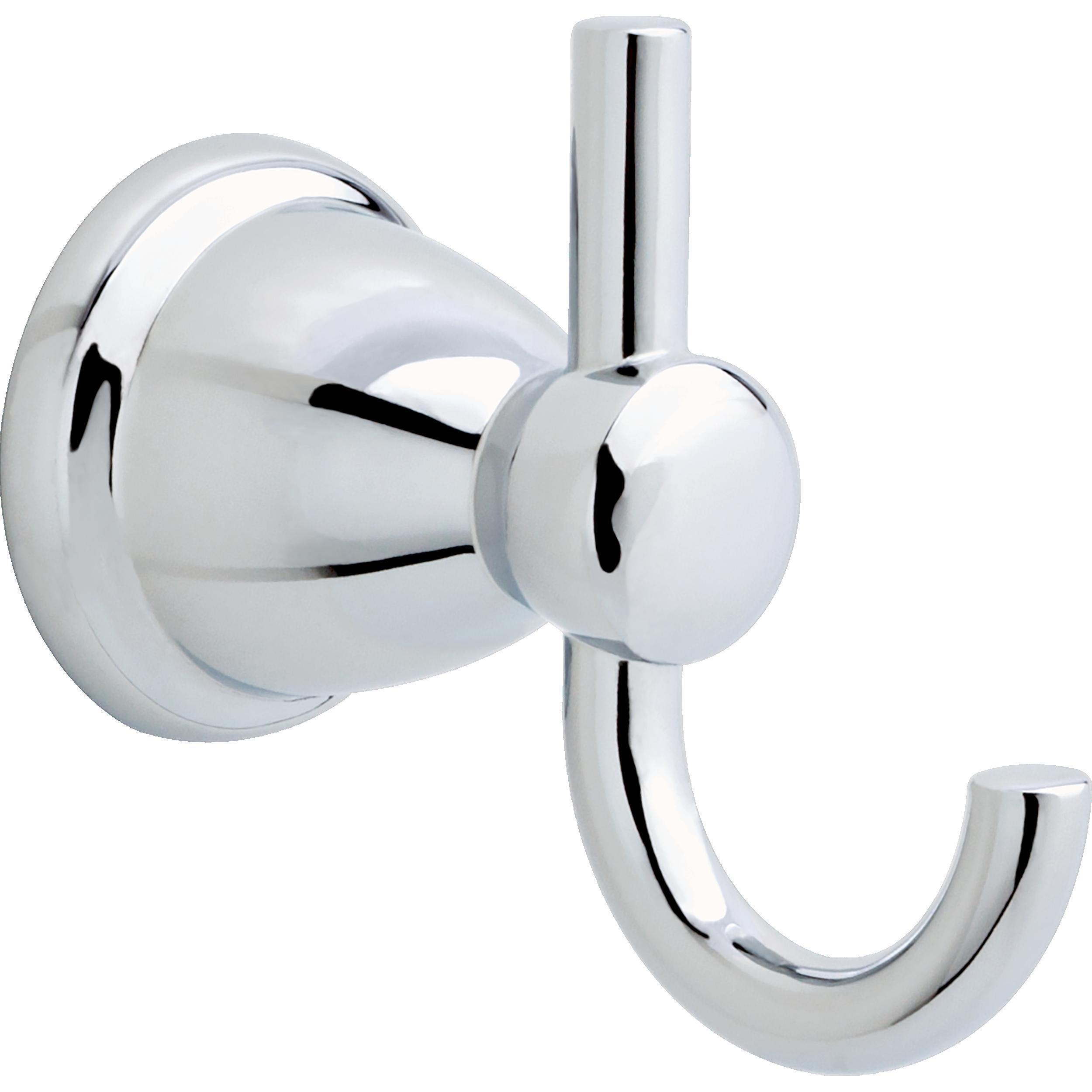 Franklin Brass Kinla Polished Chrome Double -Hook Wall-mount Towel Hook