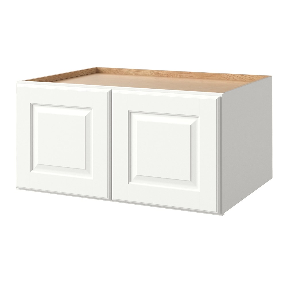 allen + roth Tilson 30-in W x 15.125-in H x 24-in D Linen Wall Fully Assembled Cabinet (Raised Panel Square Door Style)