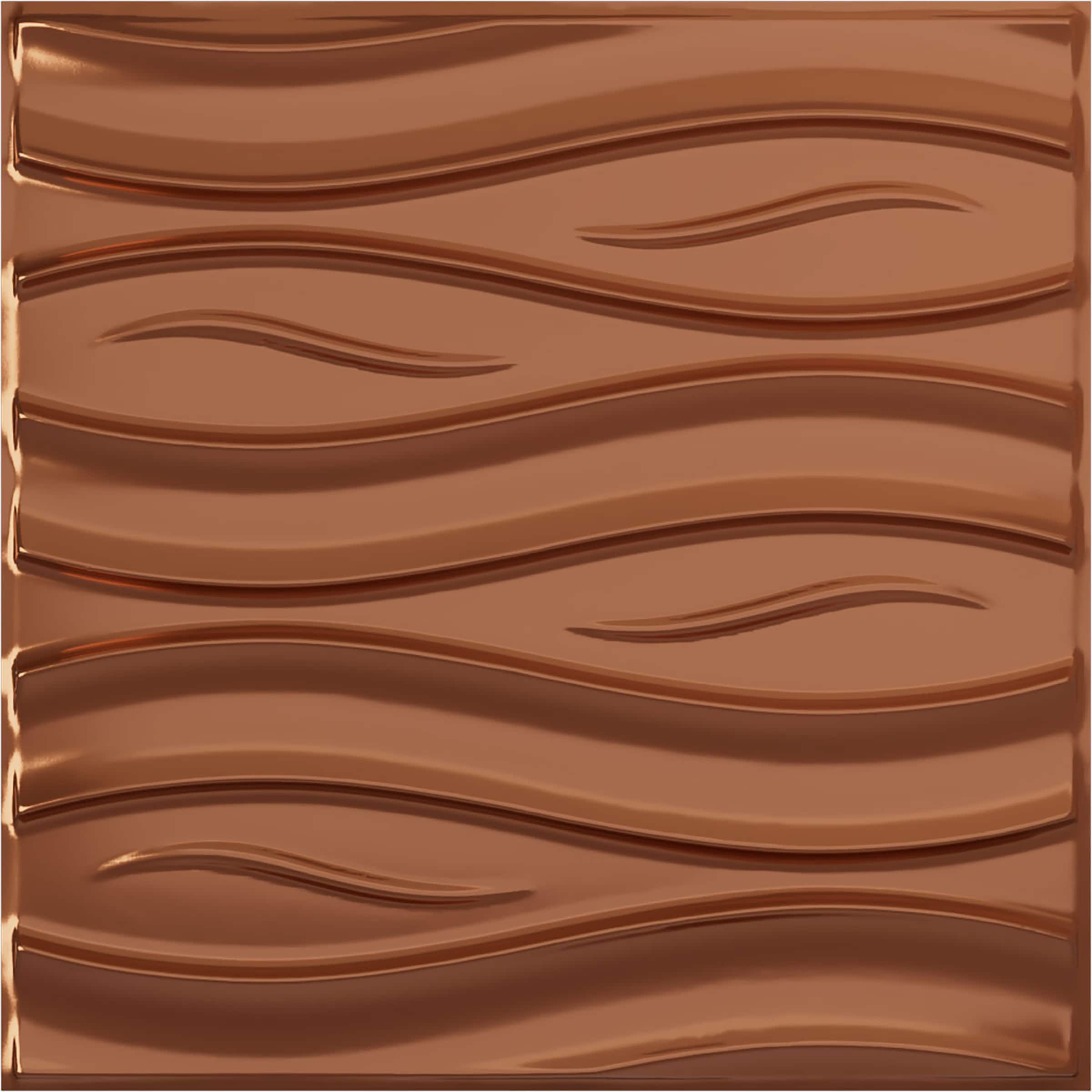 Ekena Millwork WP20X20SSBCO 19-5/8-in x 19-5/8-in Embossed Paintable/Stainable Copper PVC Wall Panel (