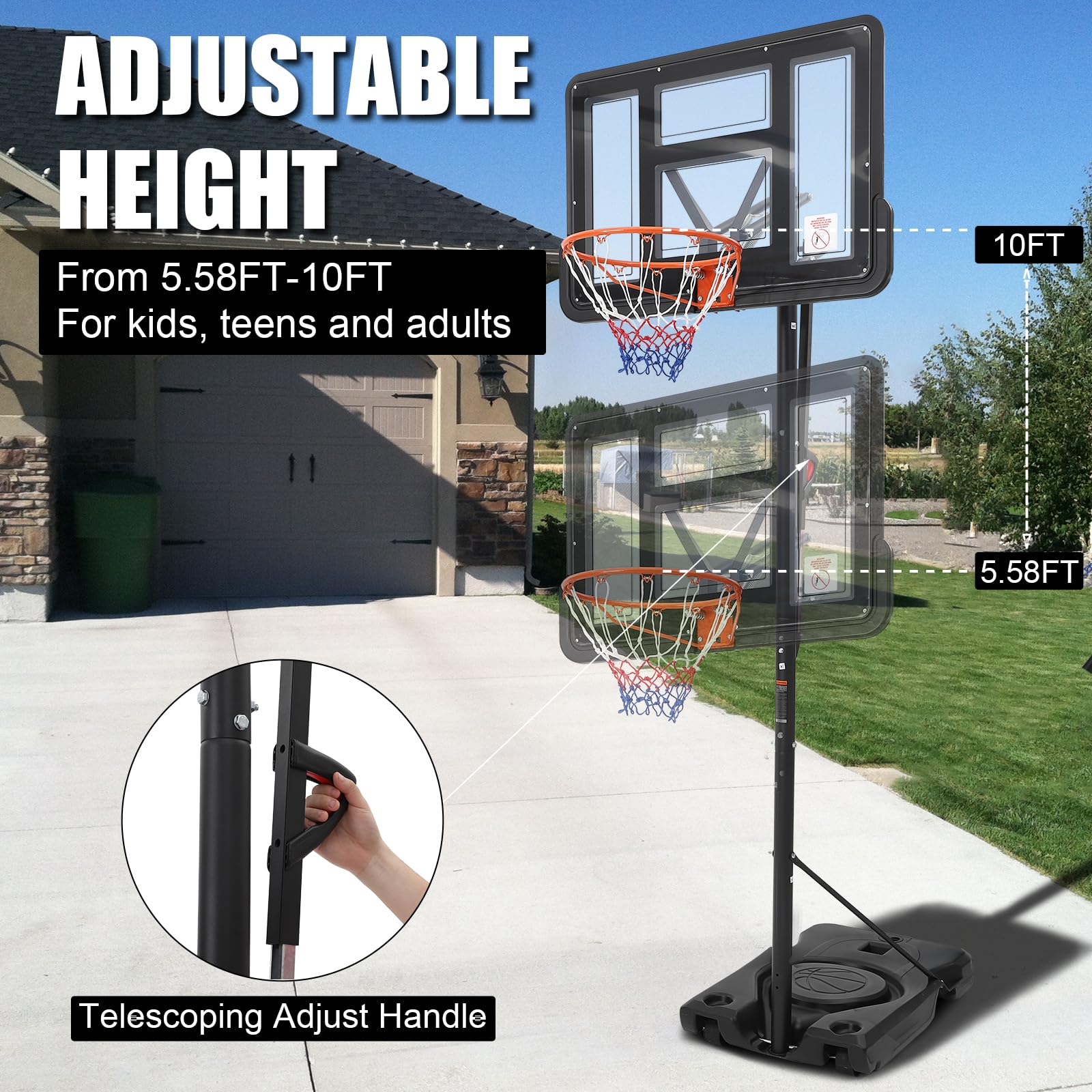 GarveeLife CLJ-TCS5P7ZCPVI Basketball-System - View #4
