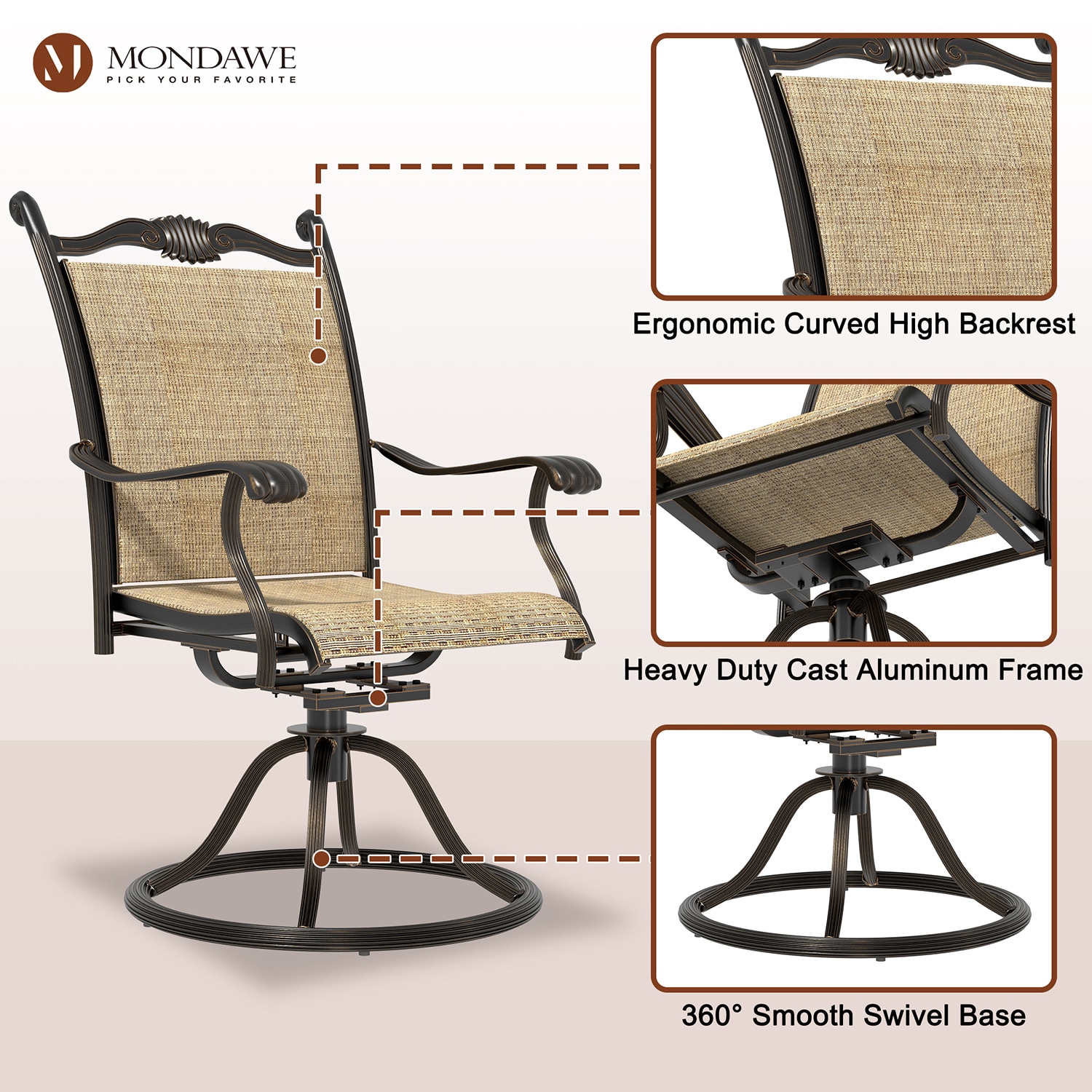 Mondawe MOLQ153R Patio-Chairs - View #4
