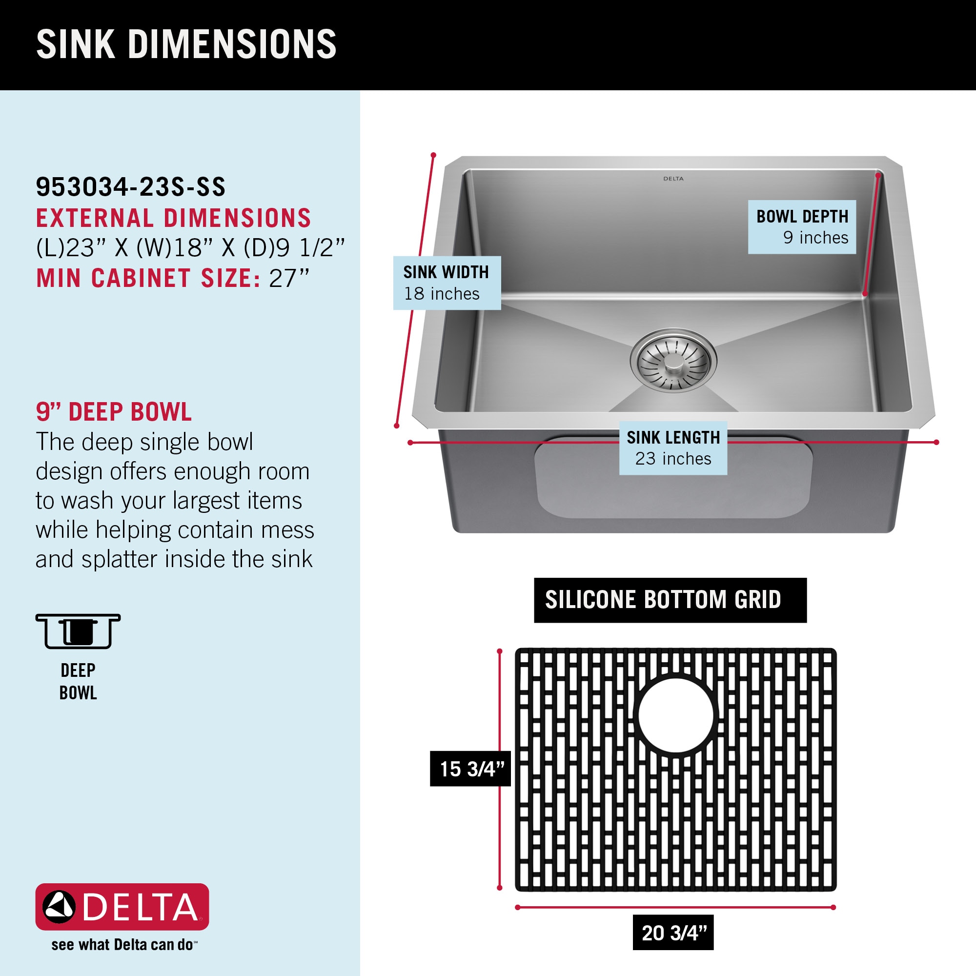 Delta 953034-23S-SS Kitchen-Sinks - View #7