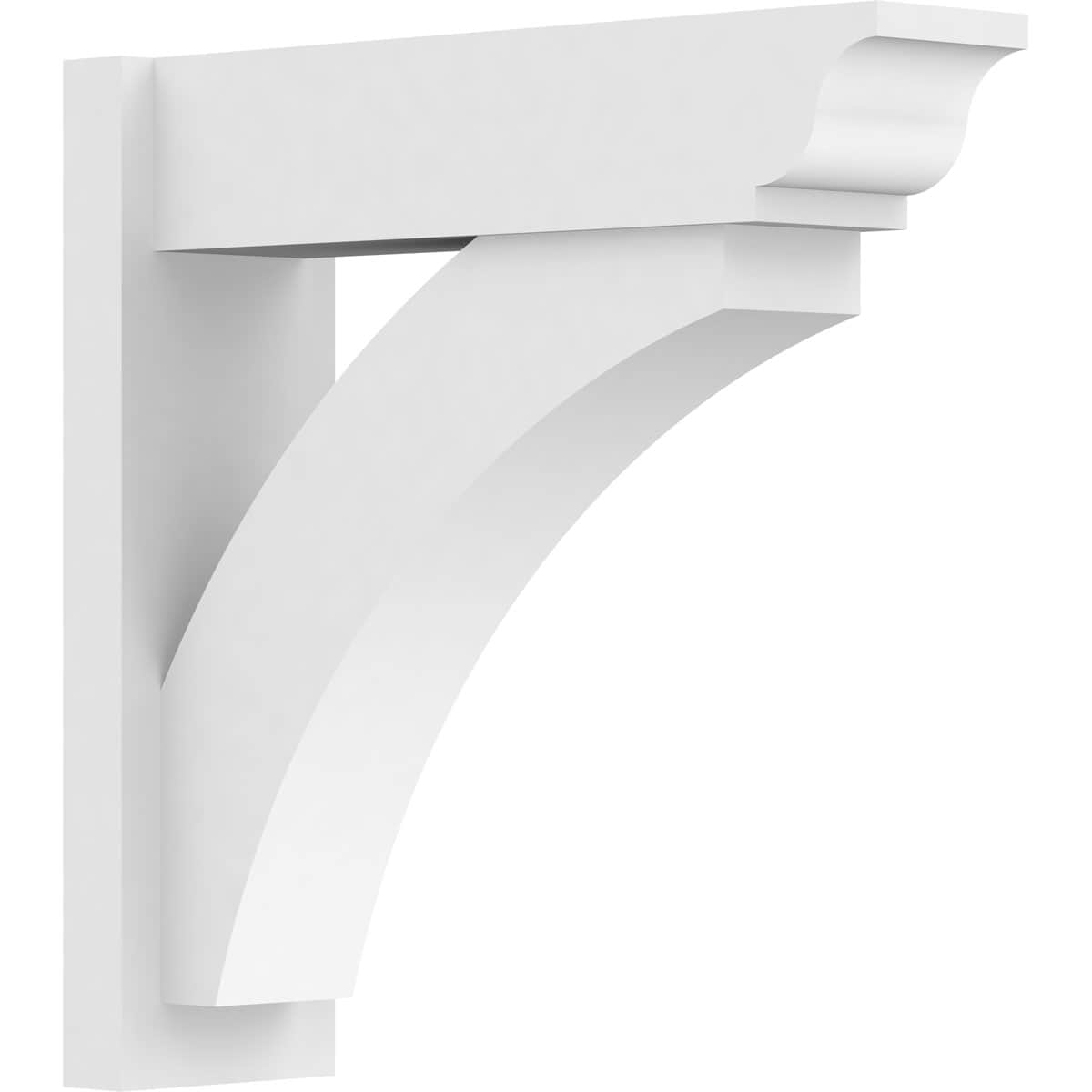 Ekena Millwork OUTP07X24X24THR01 7-in W X 24-in D X 24-in H Thorton Architectural Grade PVC Outlooker with Traditional Ends