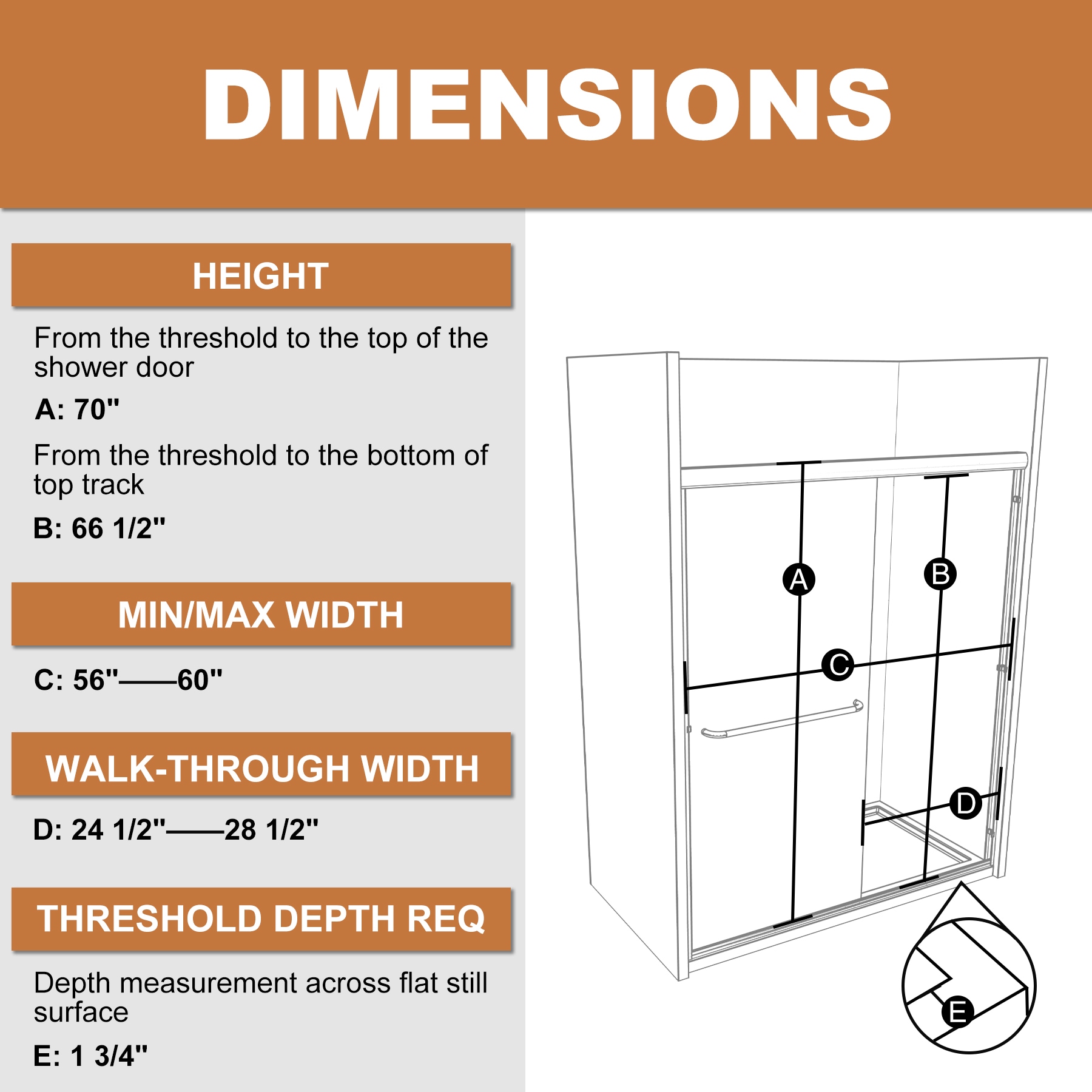AAZJ JKF-MU04-4836SF2 Shower-Doors - View #12