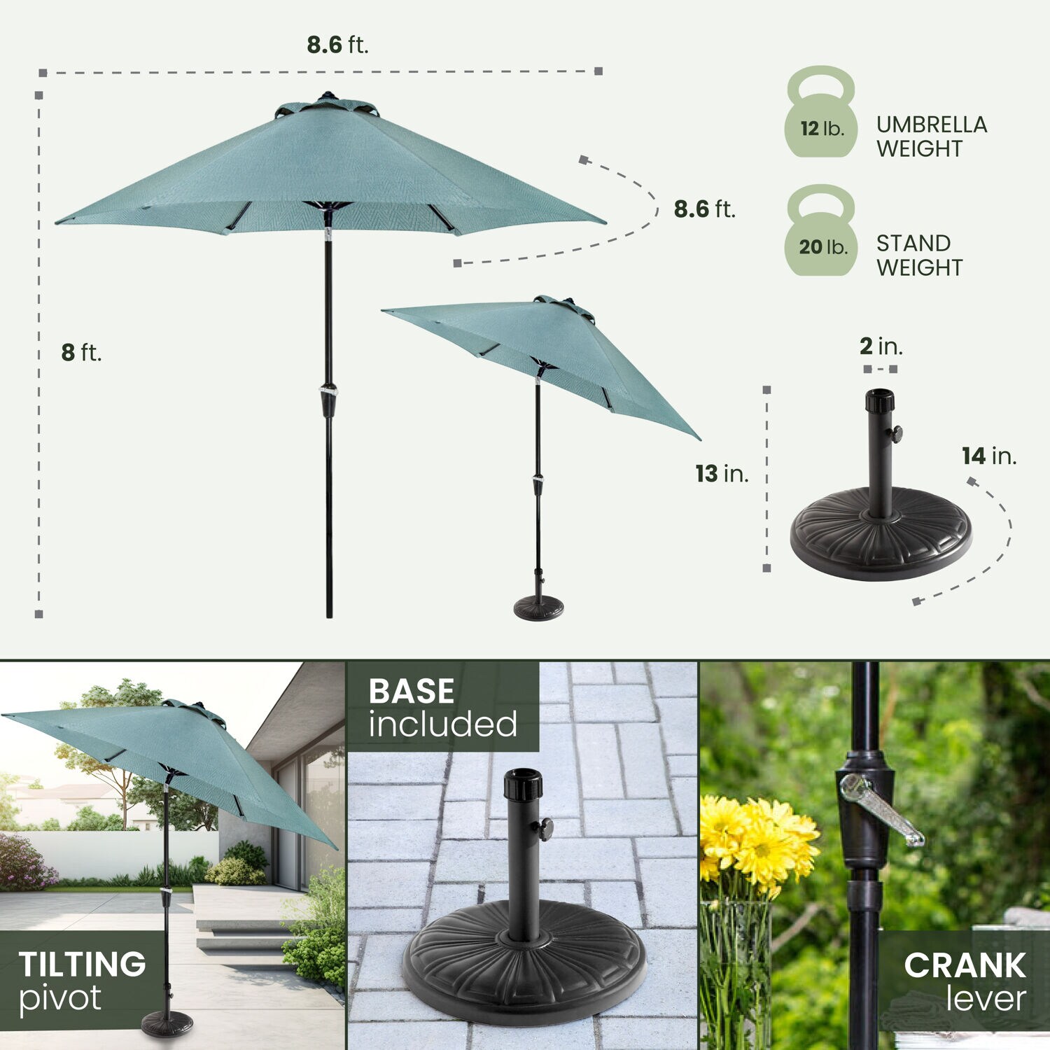 Hanover LAVDN7PC-BLU-SU Patio-Dining-Sets - View #7