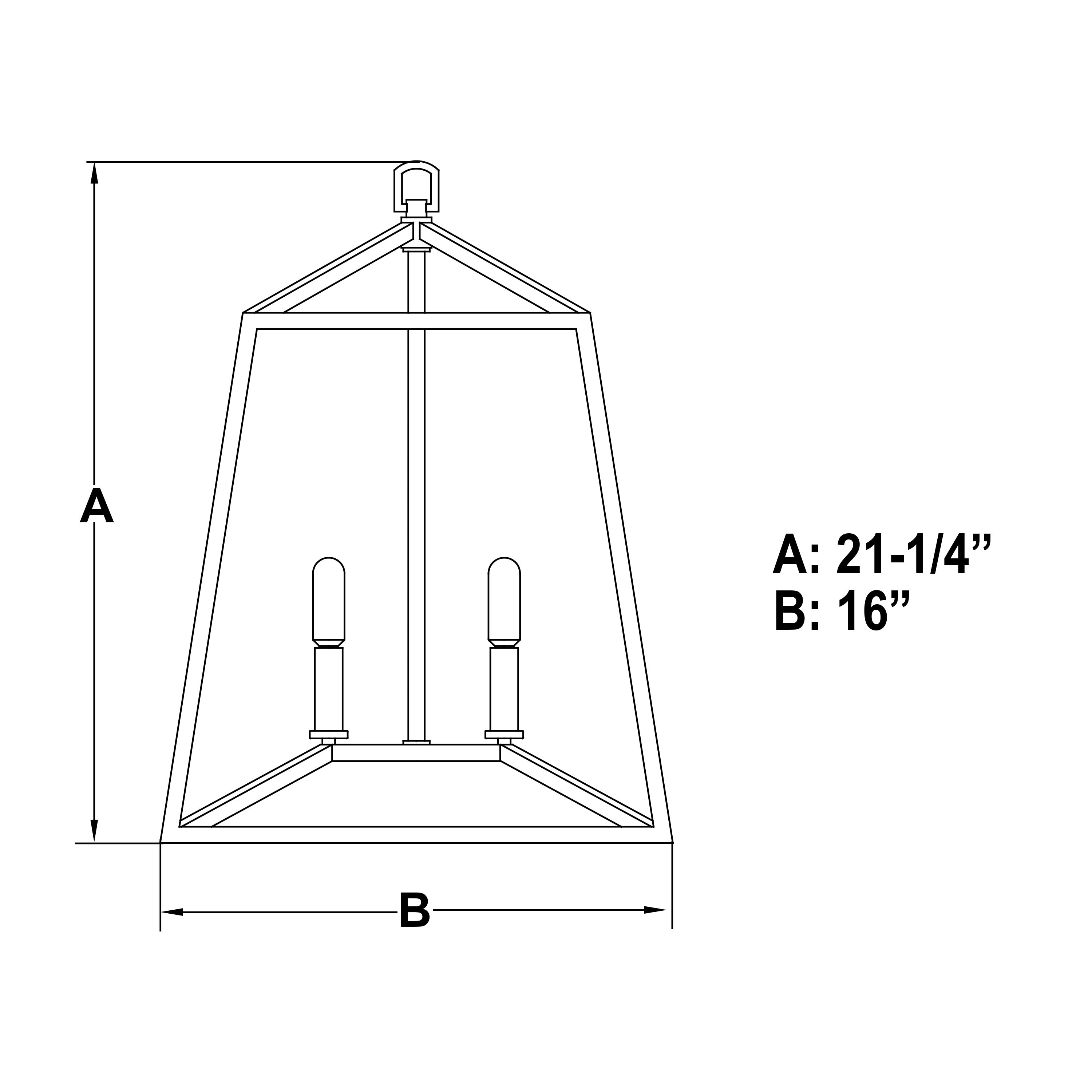 Hayes Black 4-Light Farmhouse Cage Pendant Lantern