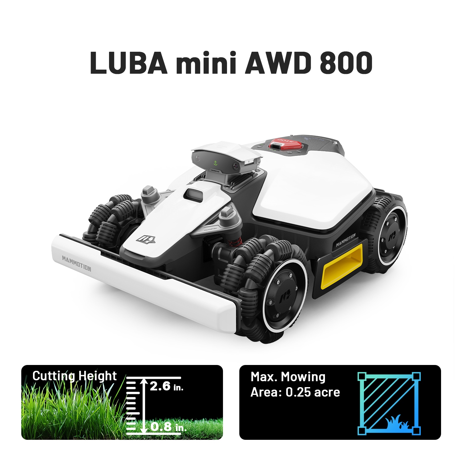 MAMMOTION LUBA MINI AWD 800 US Robotic-Mowers - View #2
