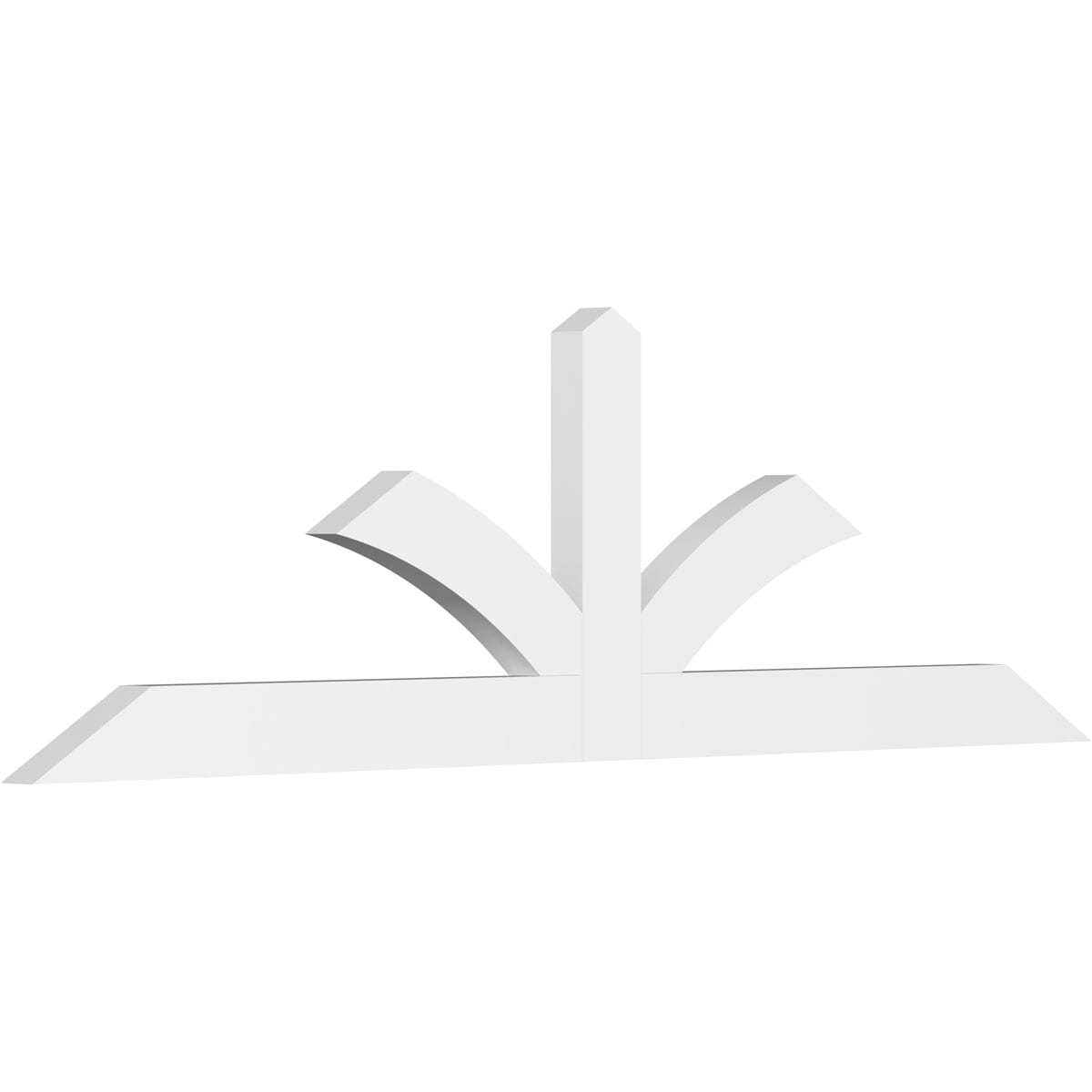 Ekena Millwork GBP072X21X0204RIC00 Richland White PVC Gable bracket