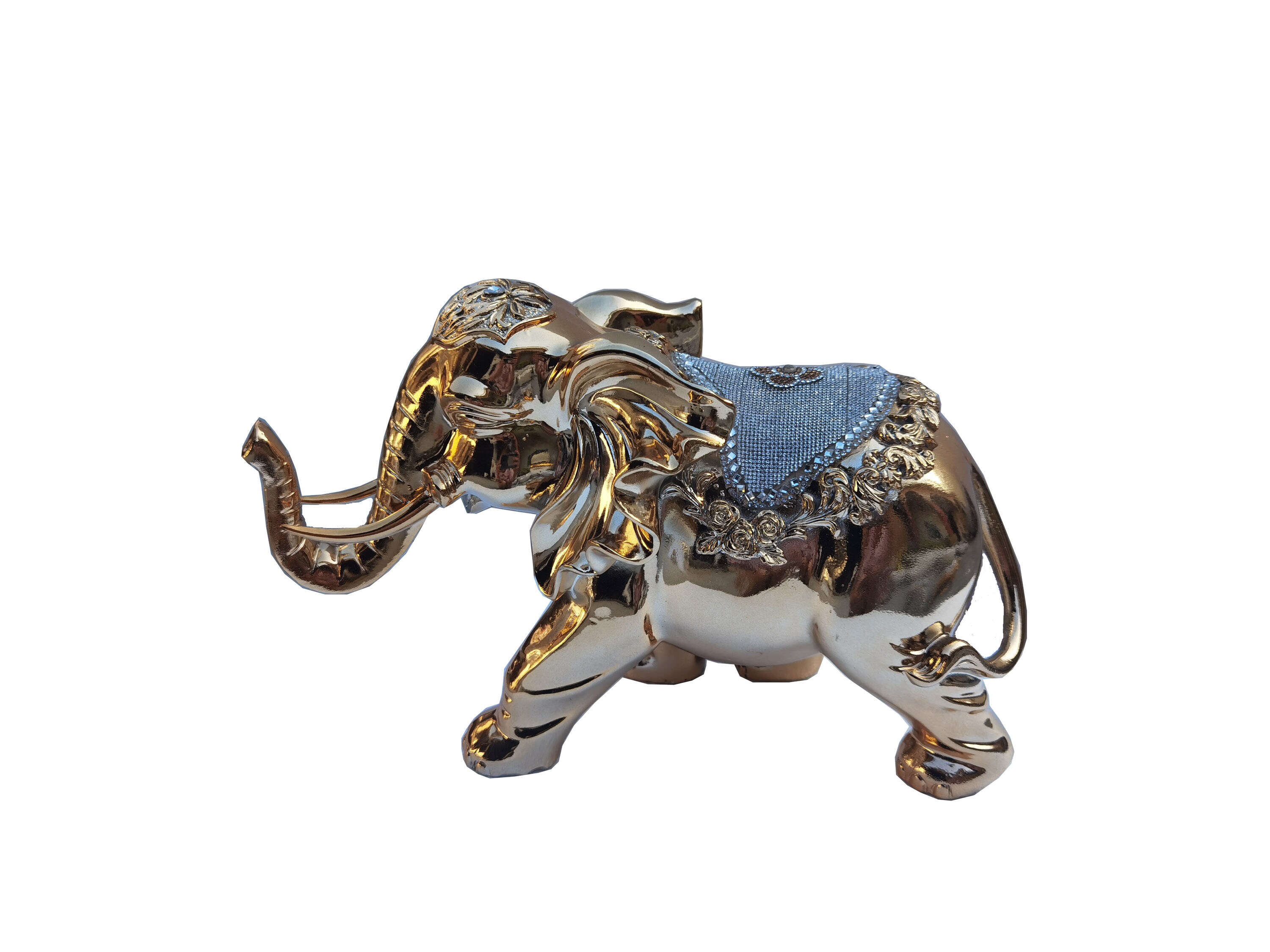 Amazing Rugs YS92857JR Gold Polyresin Art deco Statue