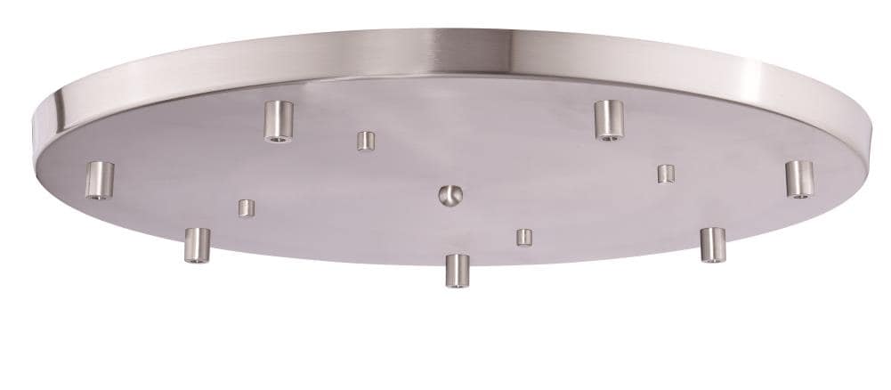 Cascadia Y0010 20-in Satin Nickel Accessory Steel Ceiling Light Mount