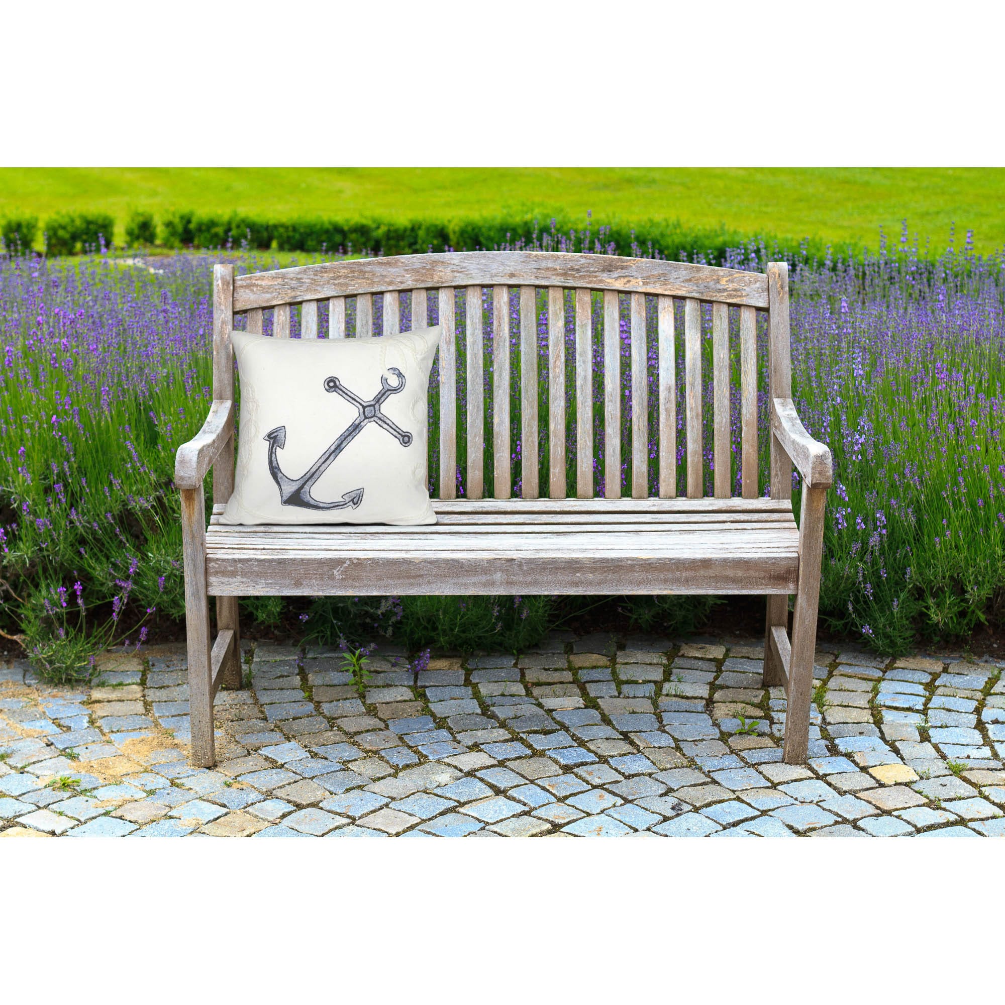 Liora Manne 7SB2S418402 Visions II 20-in x 20-in White Square Indoor Decorative Pillow