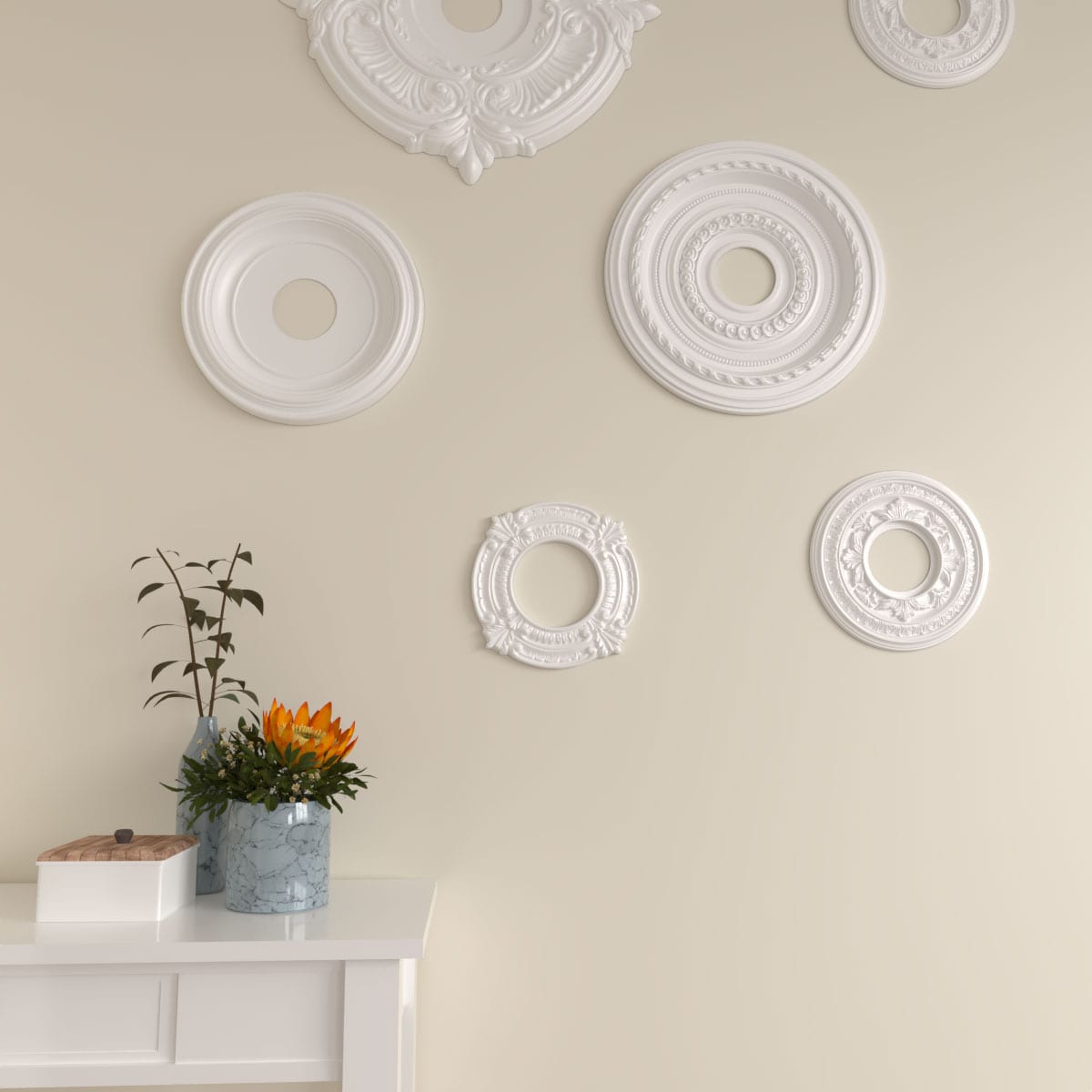 Ekena Millwork CM09BN Ceiling-Medallions - View #7