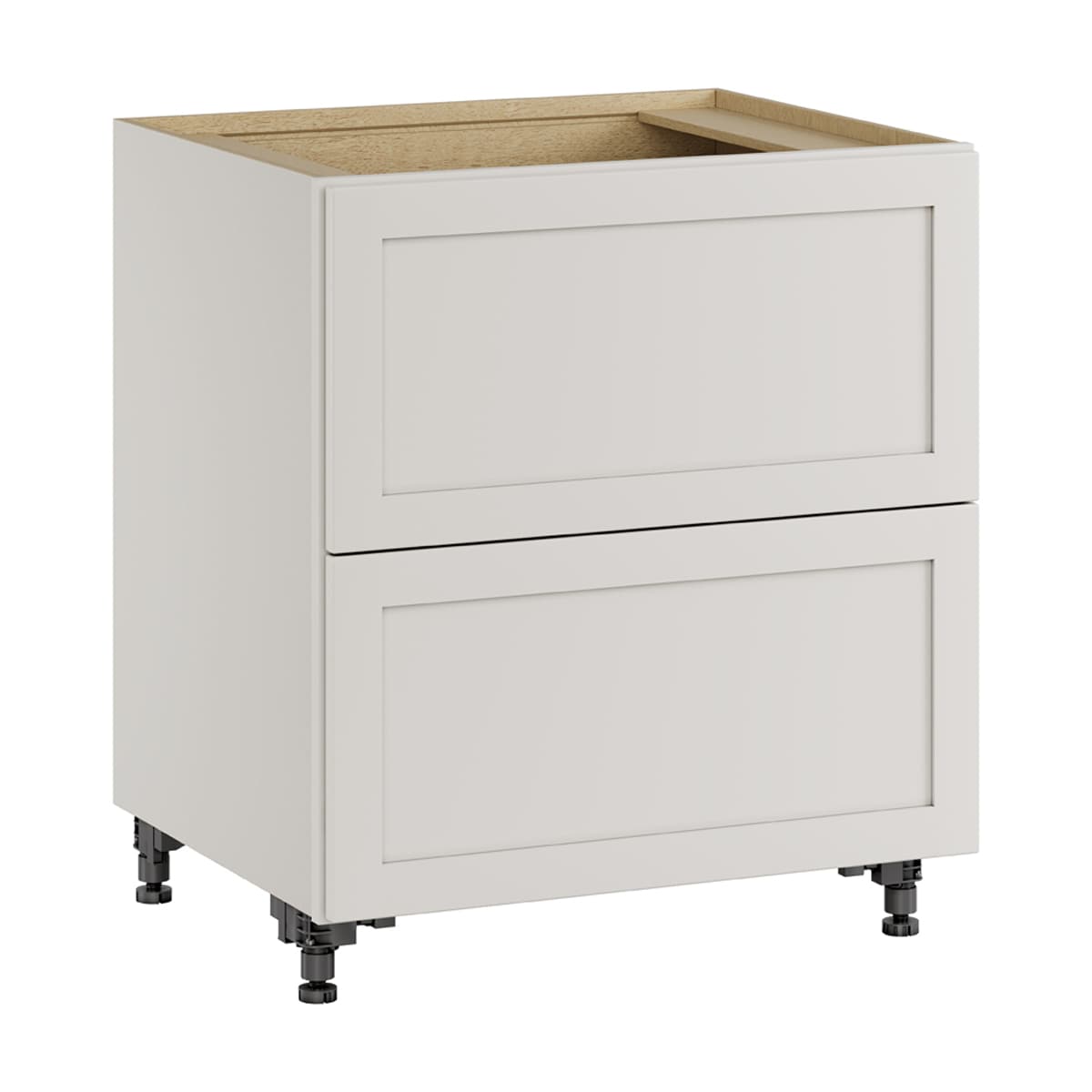 Whalen CLICK-IT LWSCLICK-13G Windsor Lane 30-in W x 34.5-in H x 24-in D Light Gray Birch 2 -Drawers Drawer Base Ready to assemble Plywood Cabinet (Raised Panel Shaker)
