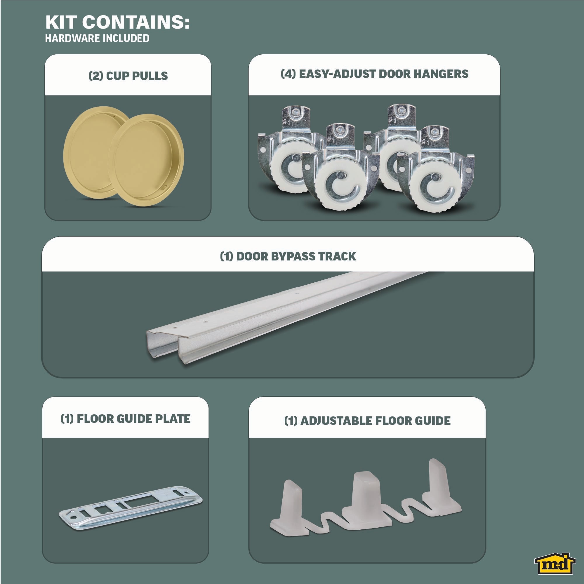 M-D 45404 Sliding-Closet-Door-Track-Track-Kits - View #4