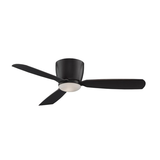 Fanimation Embrace 52 In Dark Bronze Indoor Flush Mount Ceiling Fan With Wall Mounted 3 Blade The Fans Department At Com Fanimation Embrace 52 In Dark Bronze, Wall Hugger Ceiling Fans