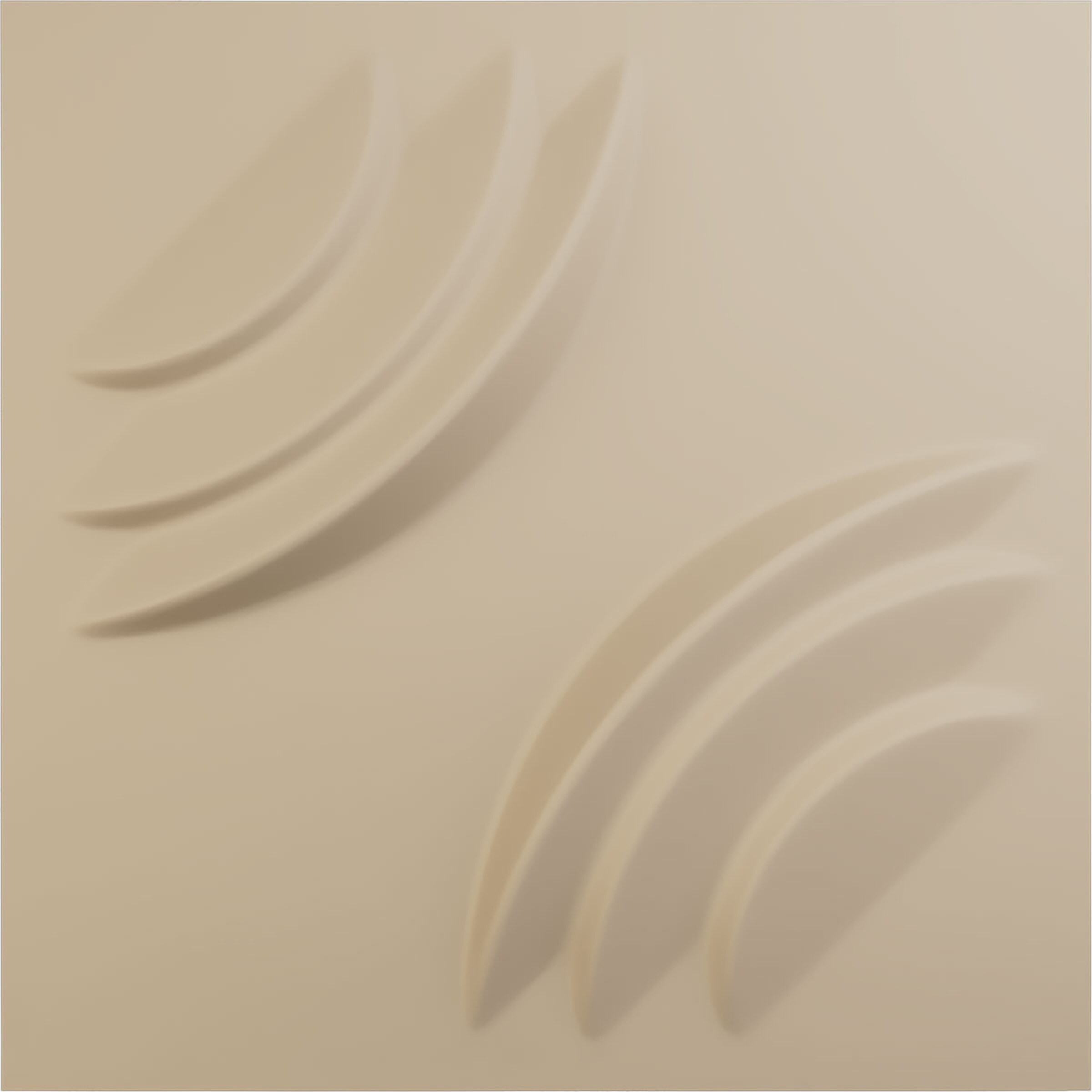 Ekena Millwork WP20X20ARGBE-CASE-12 19-5/8-in x 19-5/8-in Embossed Paintable/Stainable Brown/Tan PVC Wall Panel ( 12 -Pack, Covers 32.04 )