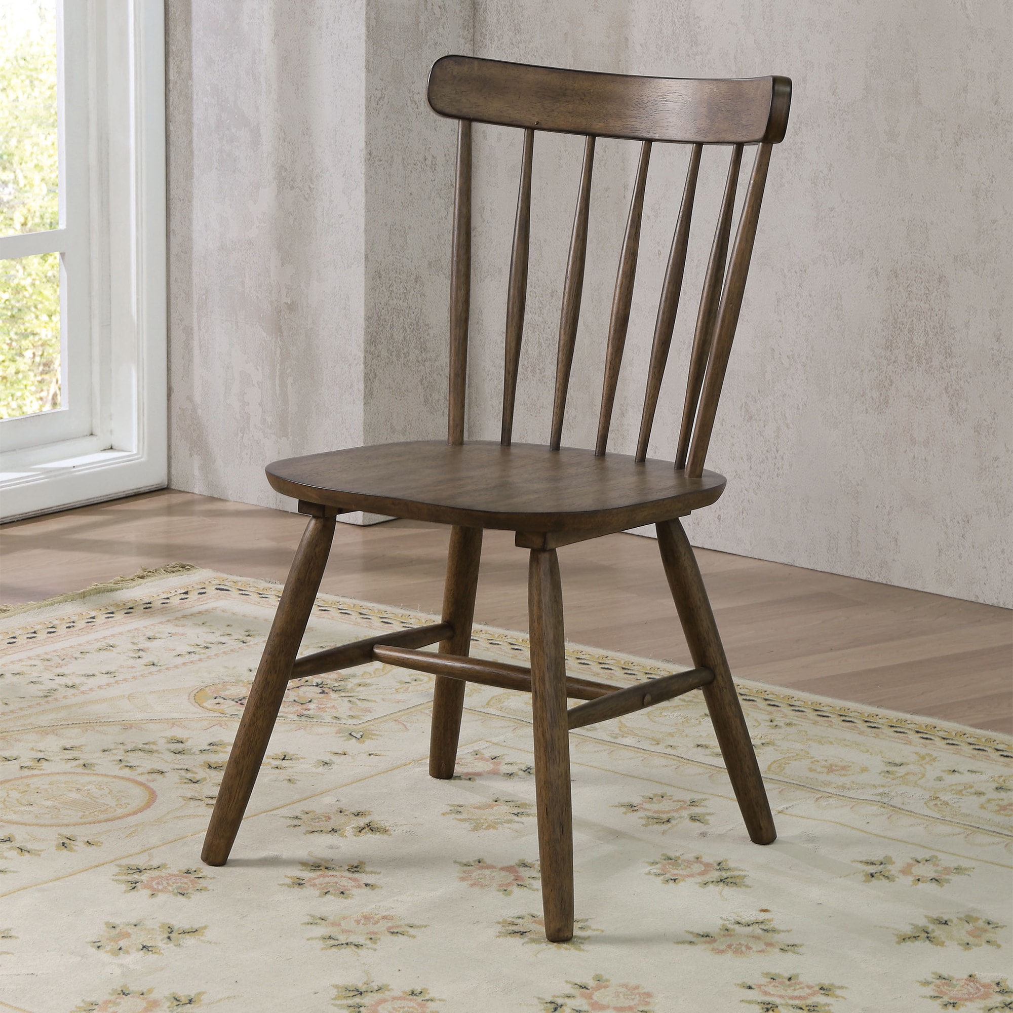Furniture of America IDF-3305SC Dembry Rustic Dining Side Chair (Wood Frame)
