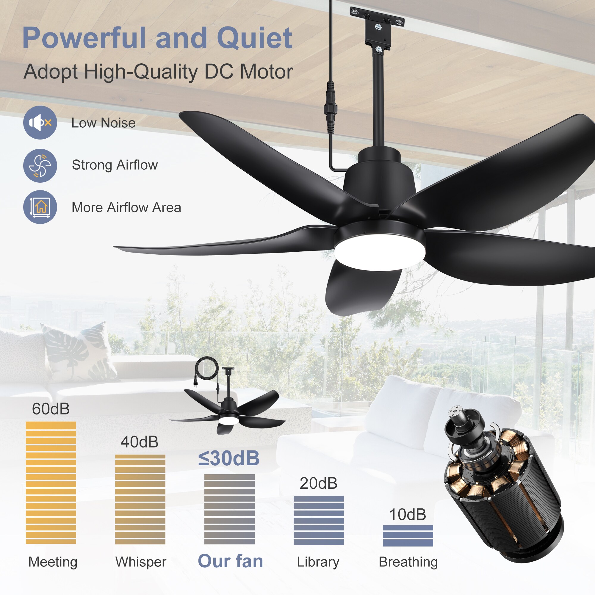 Airsurfer AS-39002-BK Ceiling-Fans - View #8