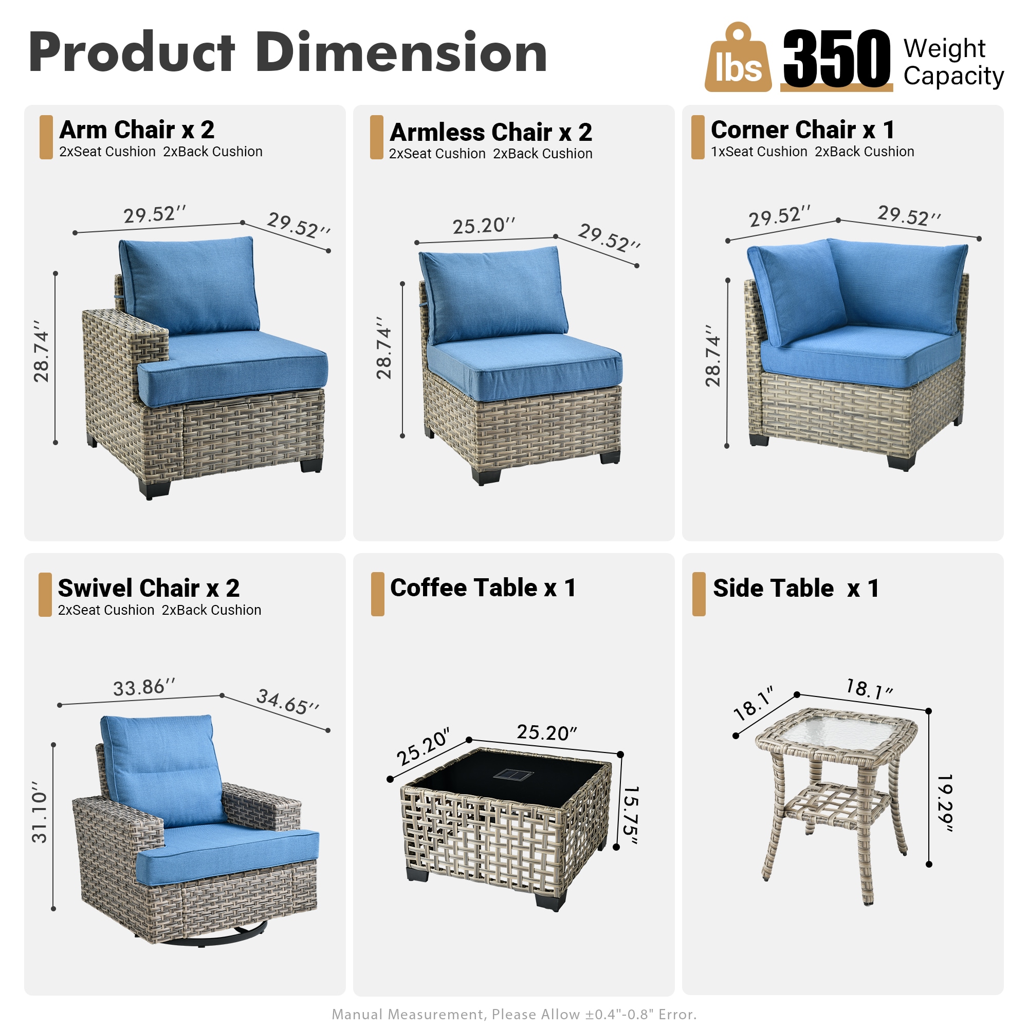 Pouuin STYZBS509 Patio-Sofas-Daybeds - View #2