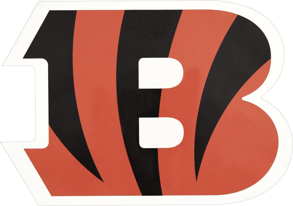 Applied Icon Cincinnati Bengals 6-in x 5-1/4-in Aluminum Information  Display Outdoor Graphic at