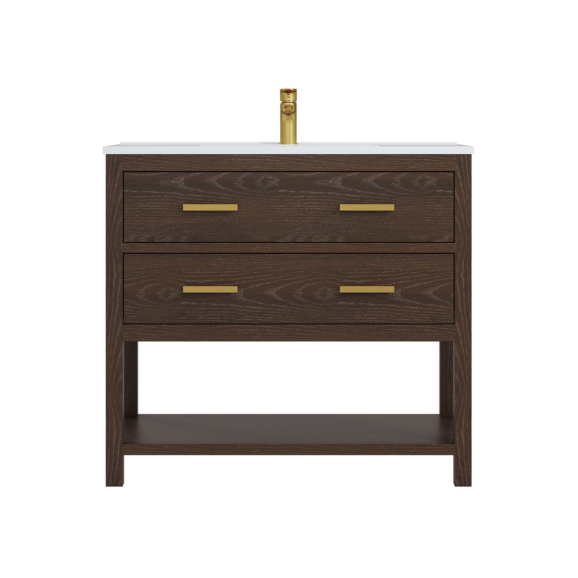 DELUXE LIVING V24030KD-36WT Bath-Vanity-Combo - View #14