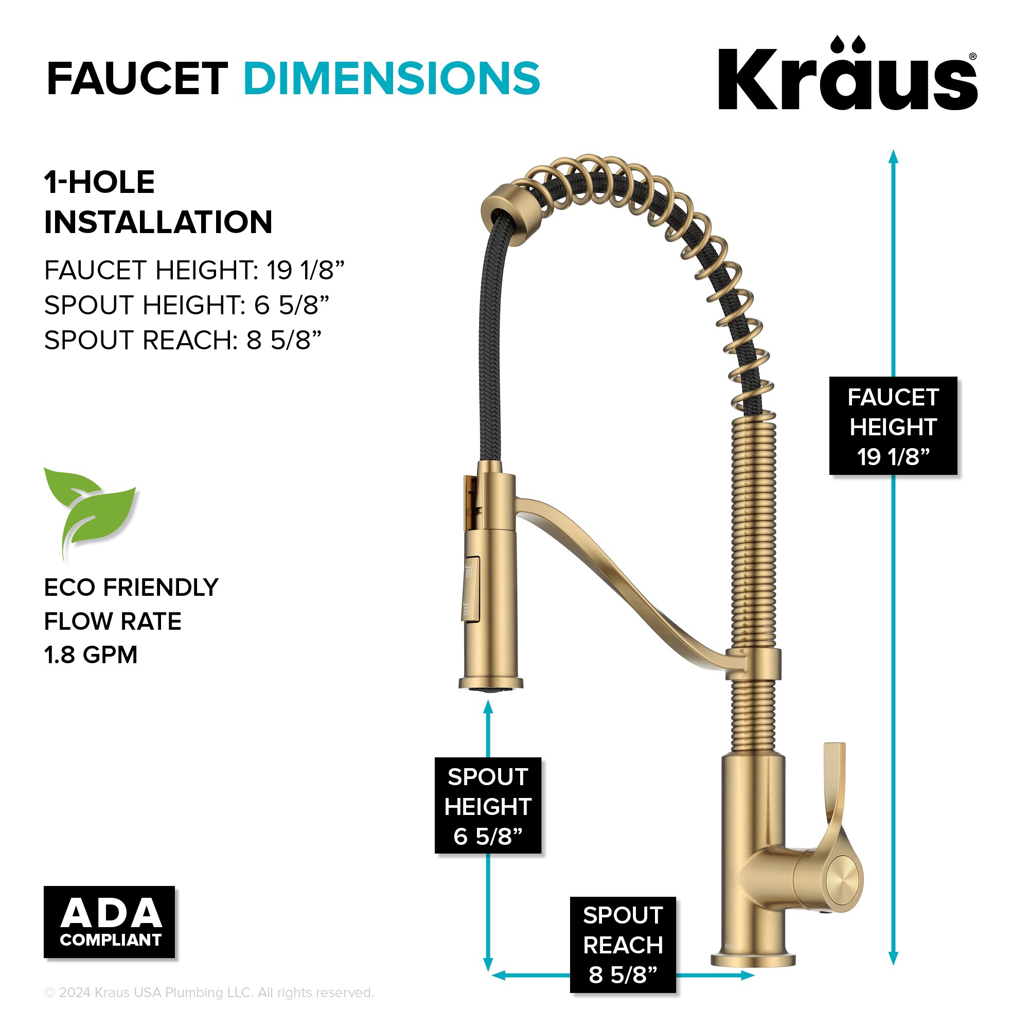 Kraus KPF-2635SFBB Kitchen-Faucets - View #6