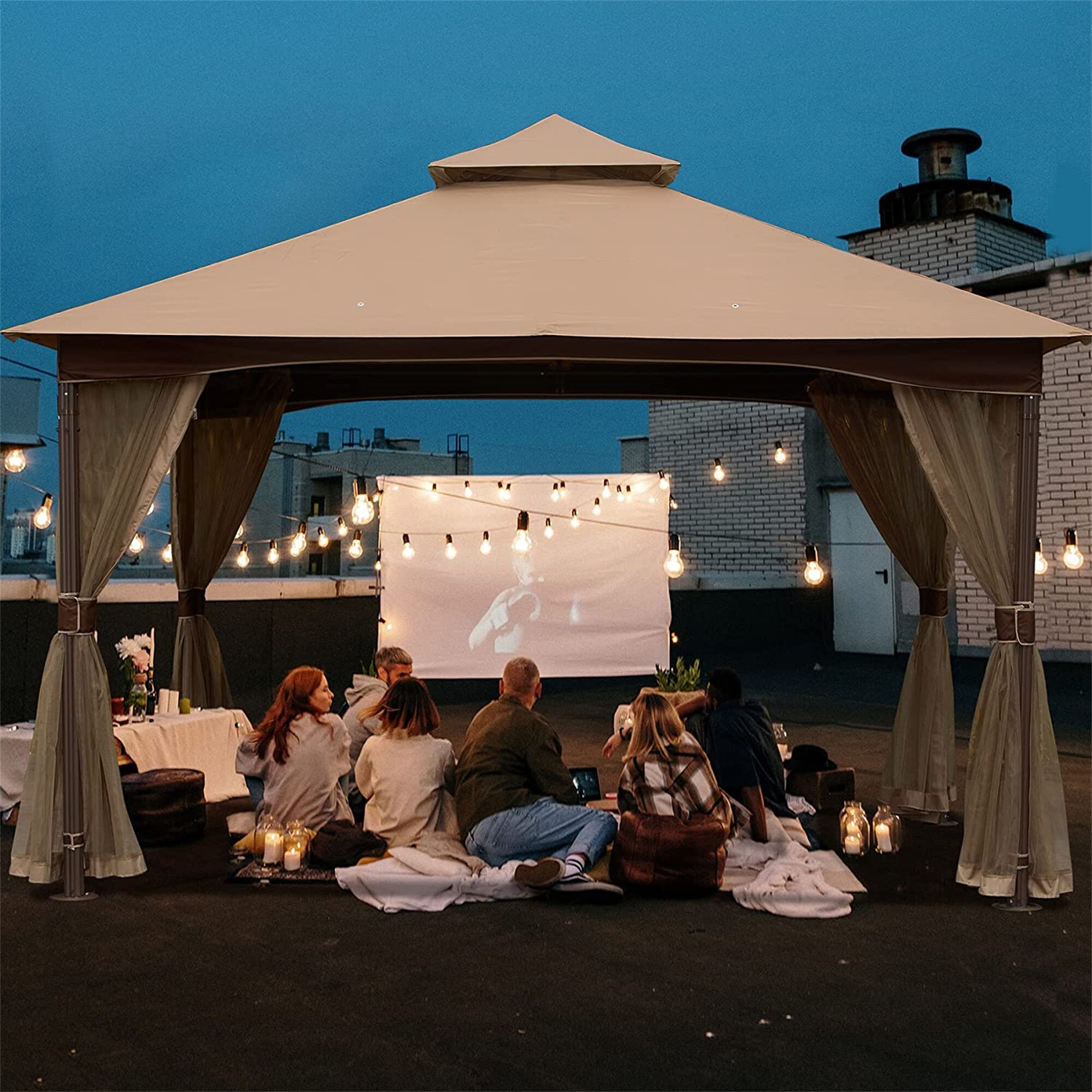 Clihome CL-DOL2582 Wood-Resin-Gazebos - View #3