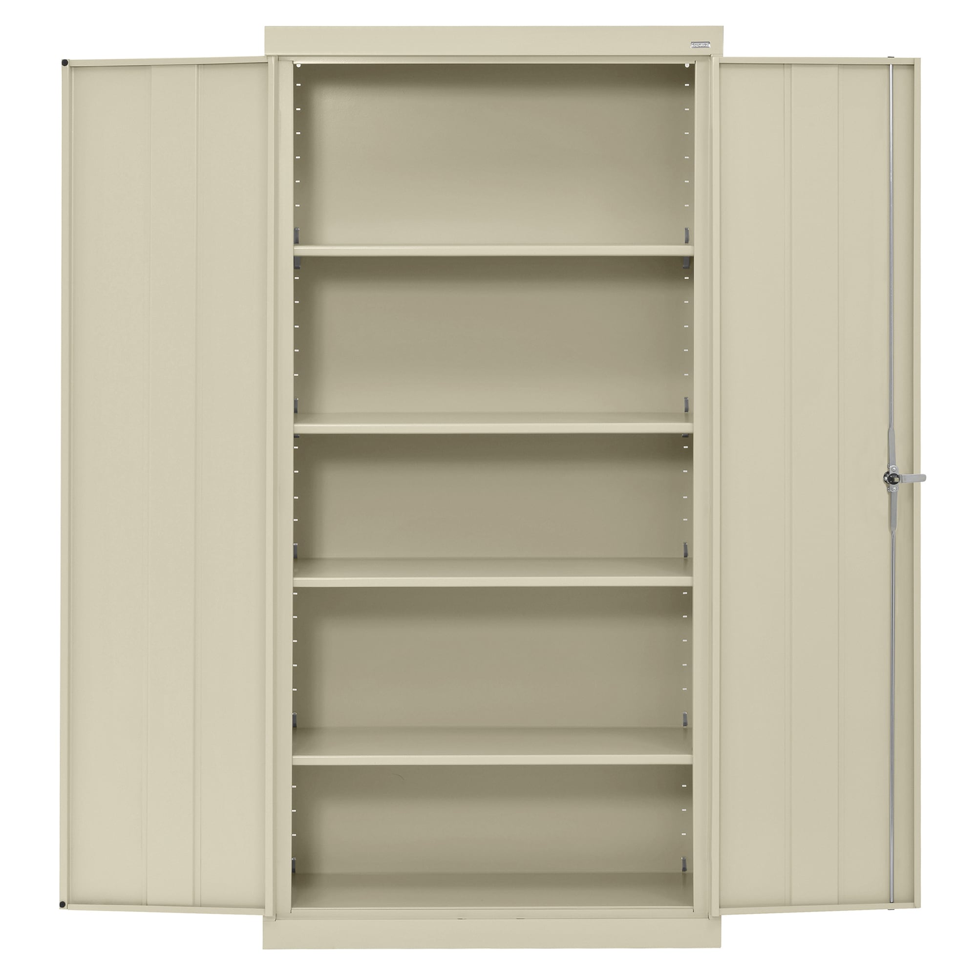 Putty Steel Freestanding Lockable Office Cabinet with Adjustable Shelving