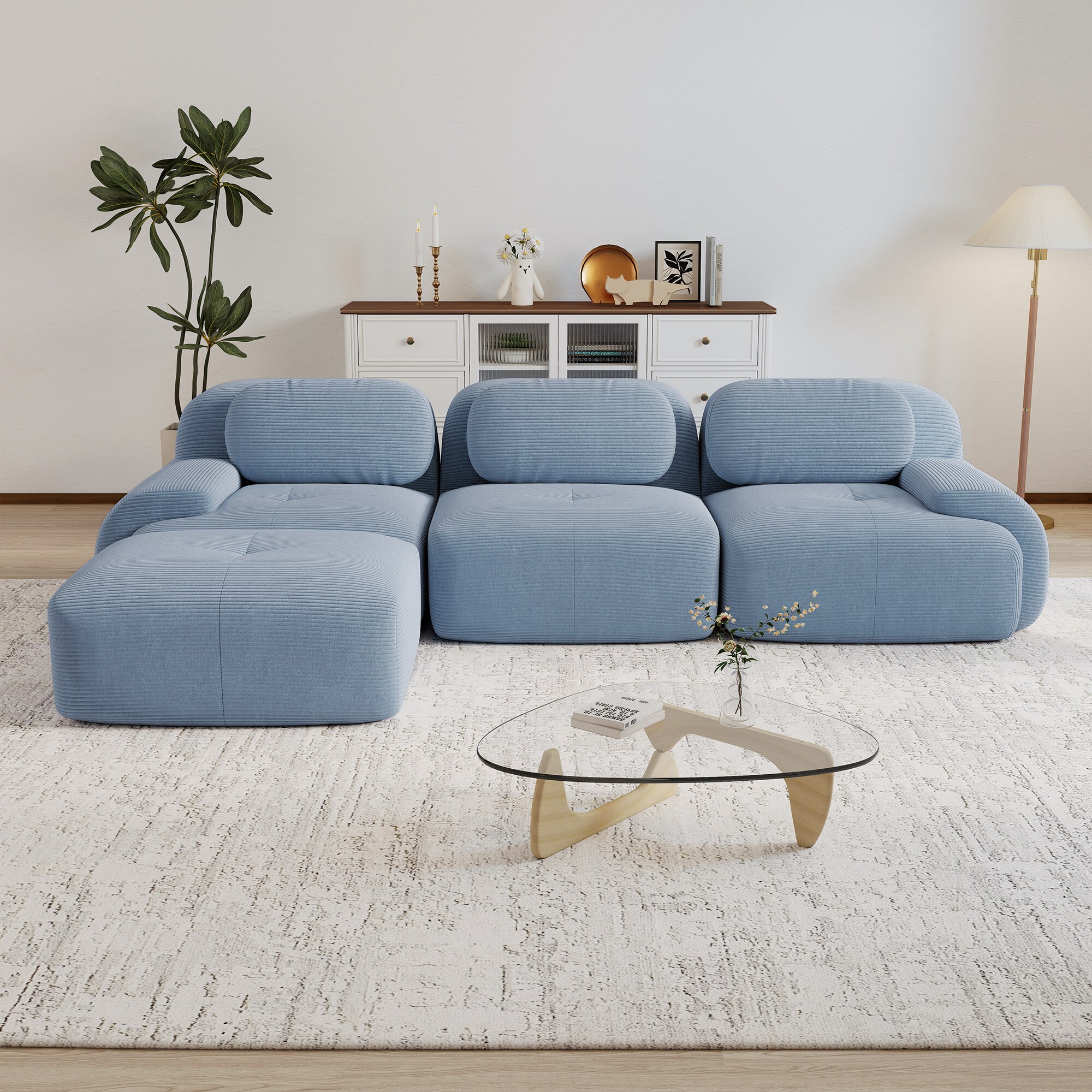 Homy Casa SMZO-HUE-BL Sofas-Loveseats - View #18