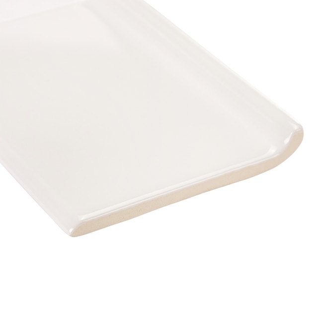 American Olean Bright Ice White Ceramic Cove Base Tile (4-in x 6-in) in the  Accent & Trim Tile department at Lowes.com