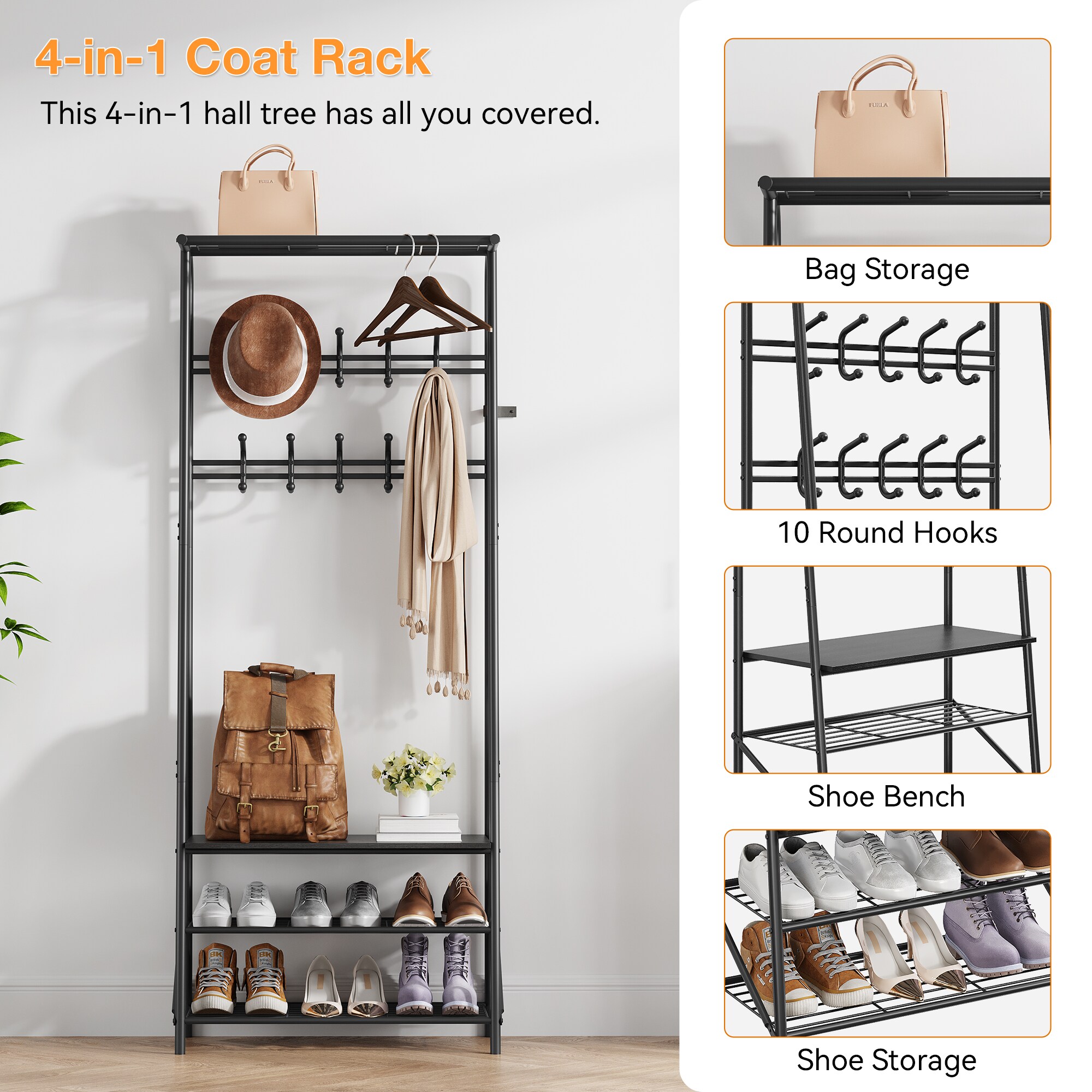 Aoile 09STJKWSRY-HXYY-759 Coatrack-Stands-Pedestals - View #3