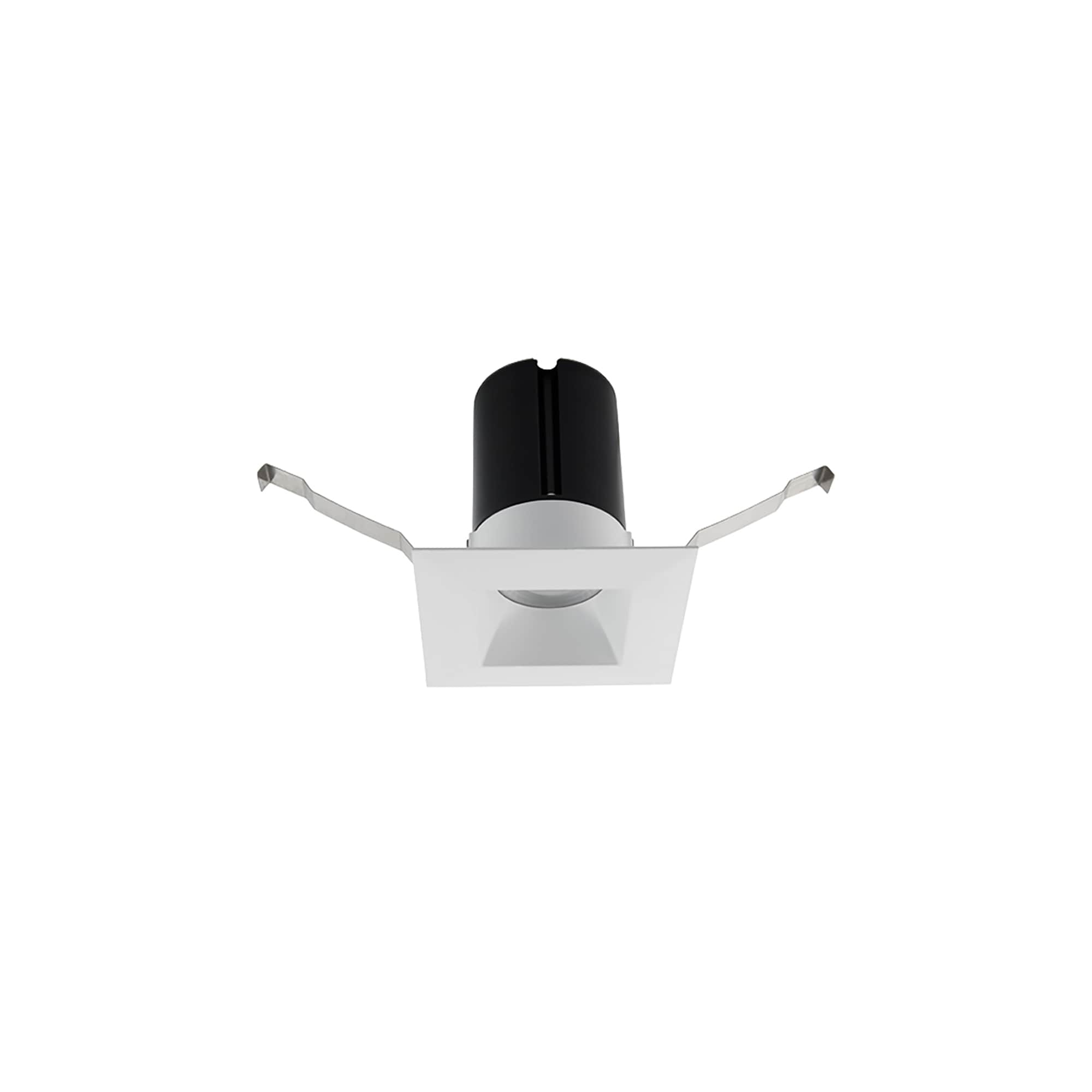 WAC Lighting R2DSDR-F930-WT Ion 2in White 850 -Lumens Soft White Square Dimmable LED Canless Damp rated Recessed Downlight