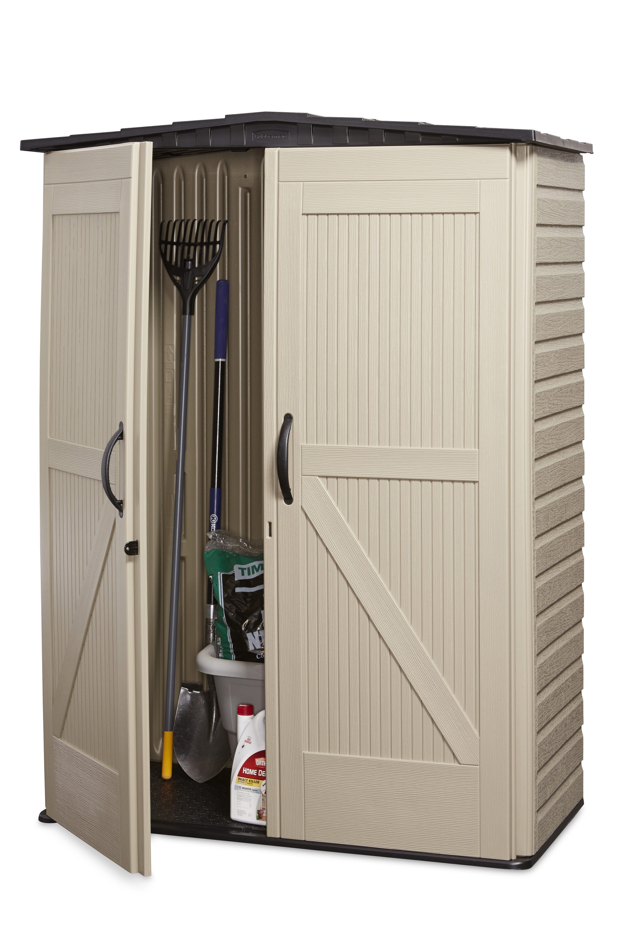 Rubbermaid Small Vertical 53 Cu.Ft. Outdoor Storage Building Shed, 5L10