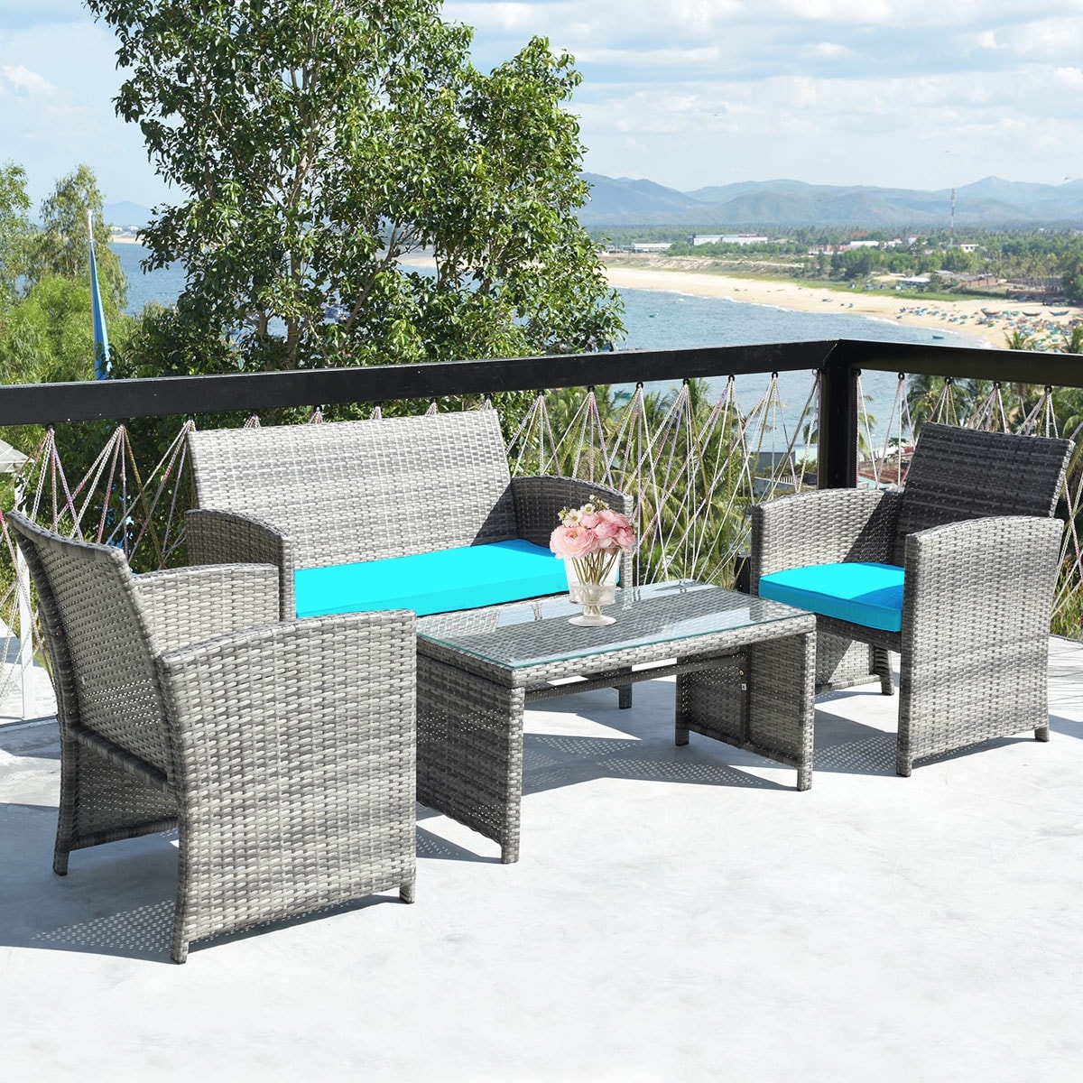 Forclover HYFAS01TU Patio-Conversation-Sets - View #11