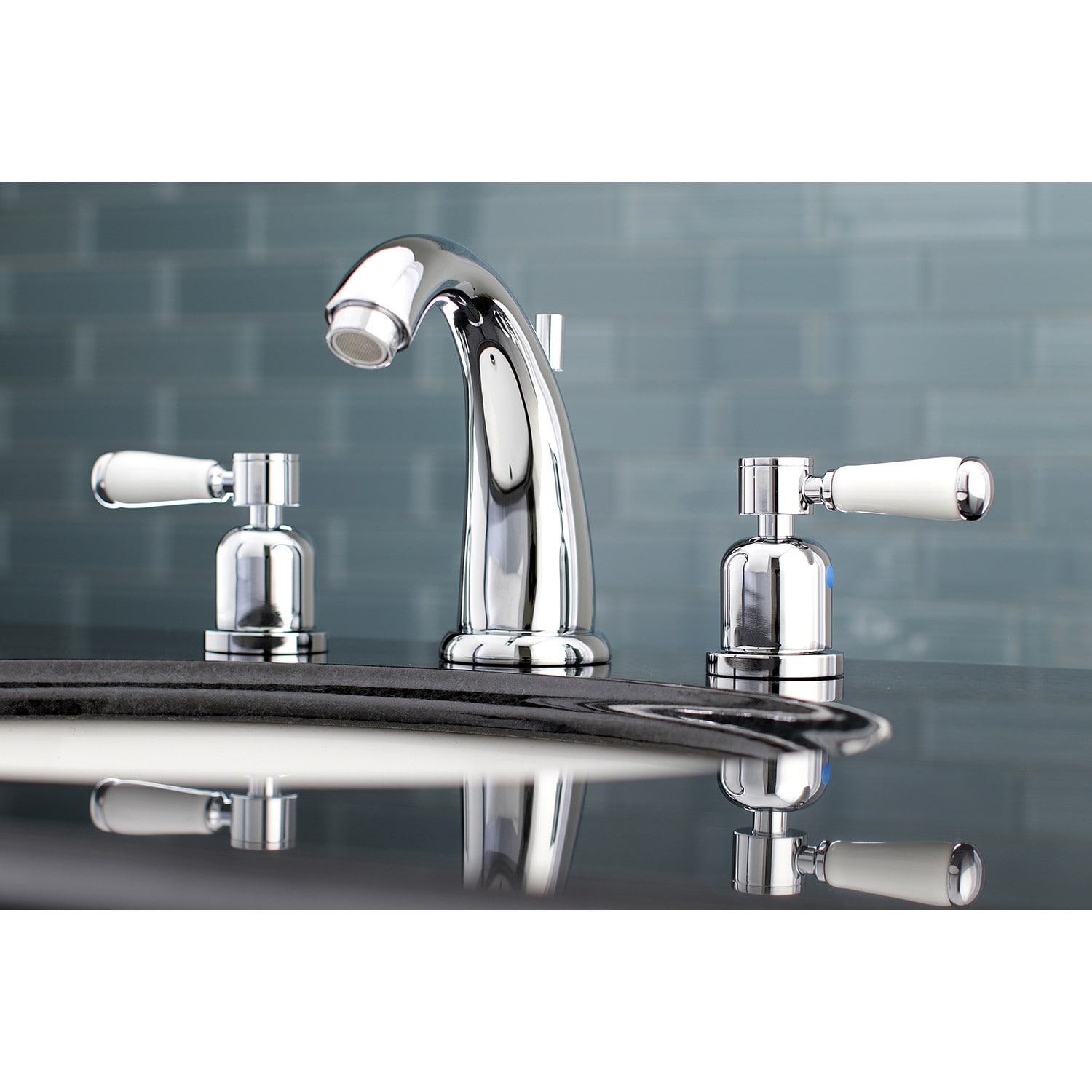 Kingston Brass Water Onyx Widespread Bathroom Faucet - Luxury Bath  Collection
