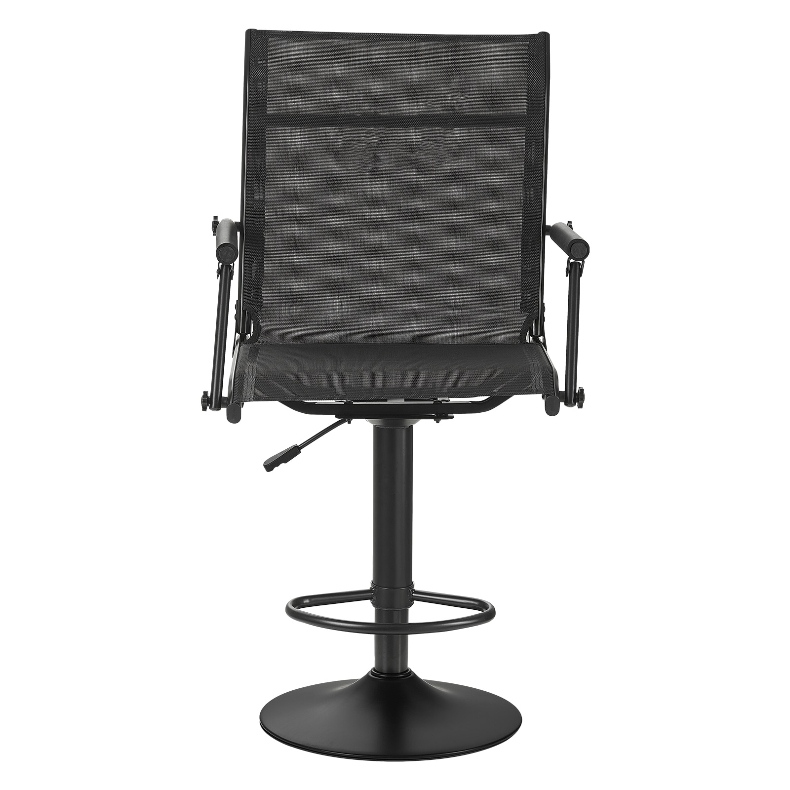 VEVOR Hunting Chair 360 degrees Silent Swivel Lightweight Blind Chair Heavy-Duty Steel Frame Ground Stool Seat with Padded Armrests Height Adjustable 300 Lbs Capacity for Outdoor Fishing Camping