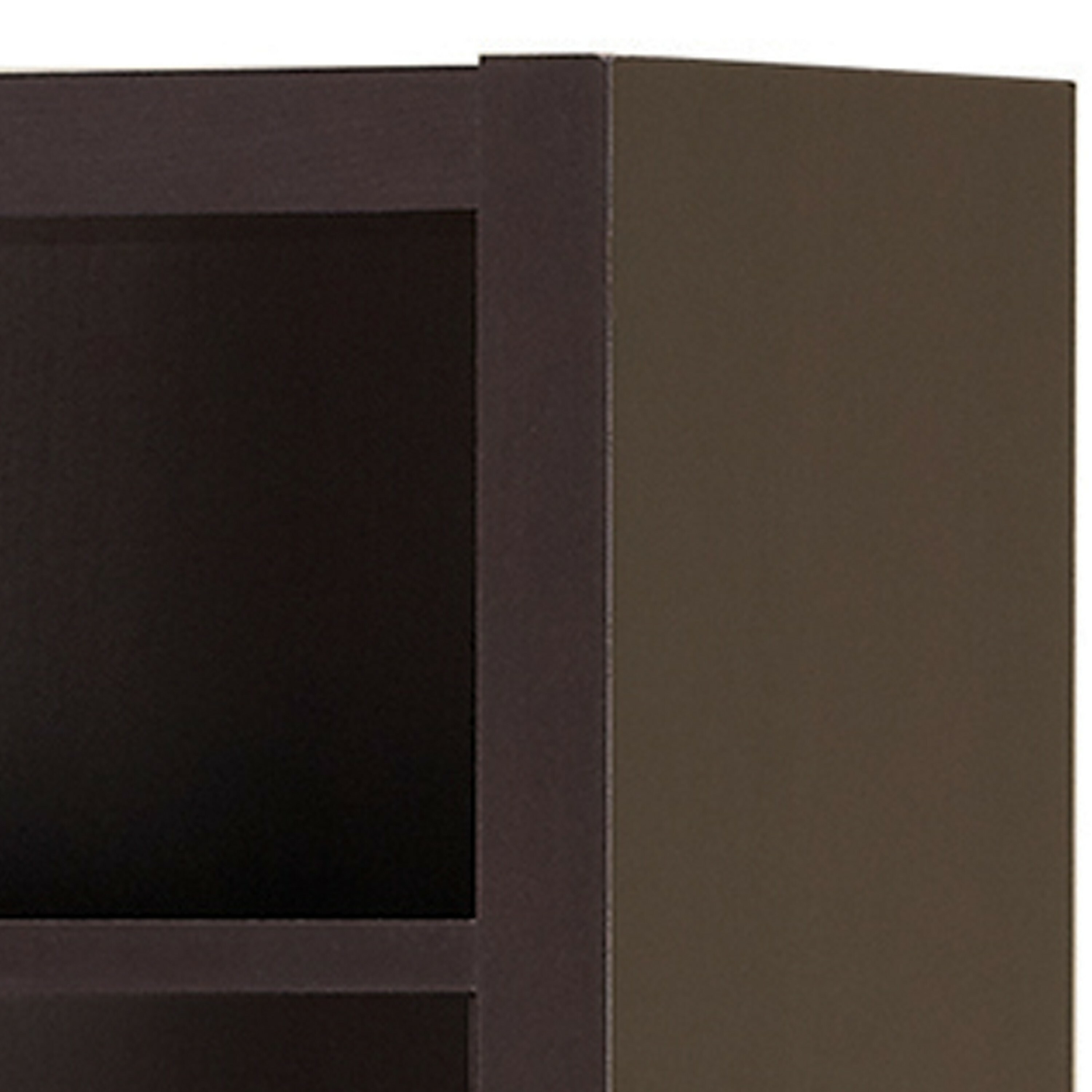 Tall Dark Brown Wood Corner Bookcase with 9 Shelves
