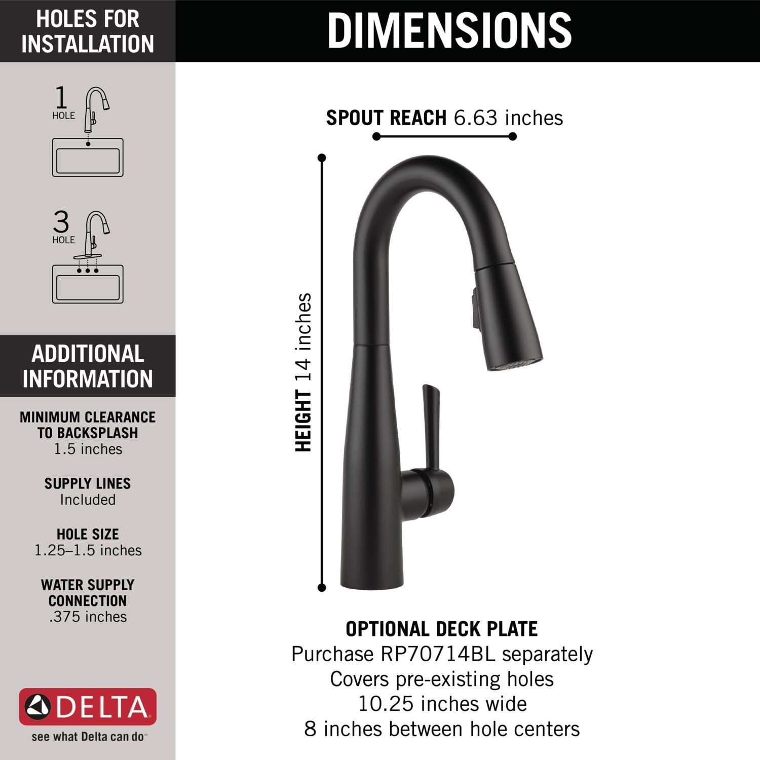 Delta 9913-BL-DST Kitchen-Faucets - View #4
