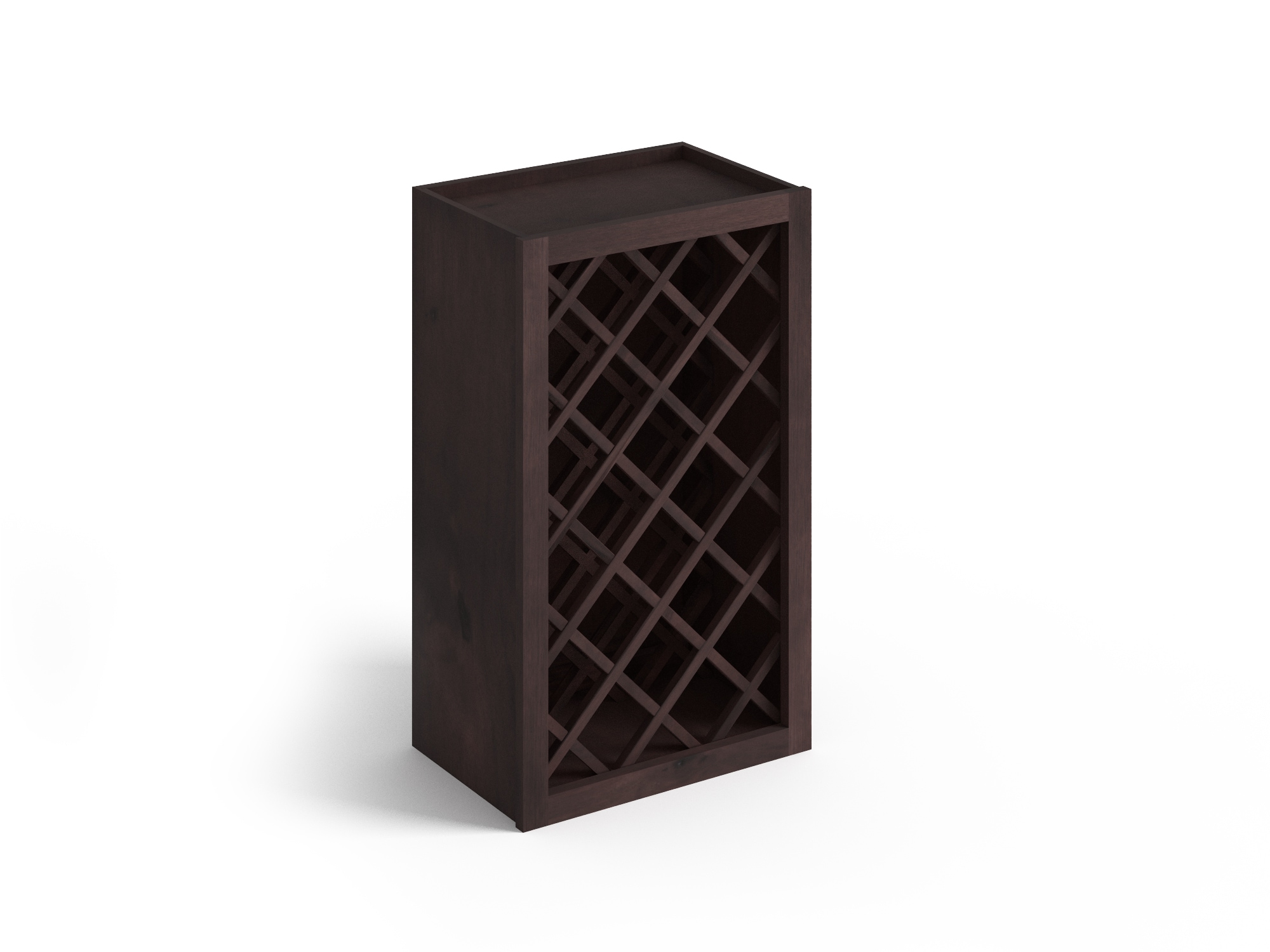 Valleywood Cabinetry 15-in W x 42-in H x 12-in D Rustic Hickory Open Cube Organizer Wall Ready To Assemble Plywood Cabinet (Flat Panel Style)