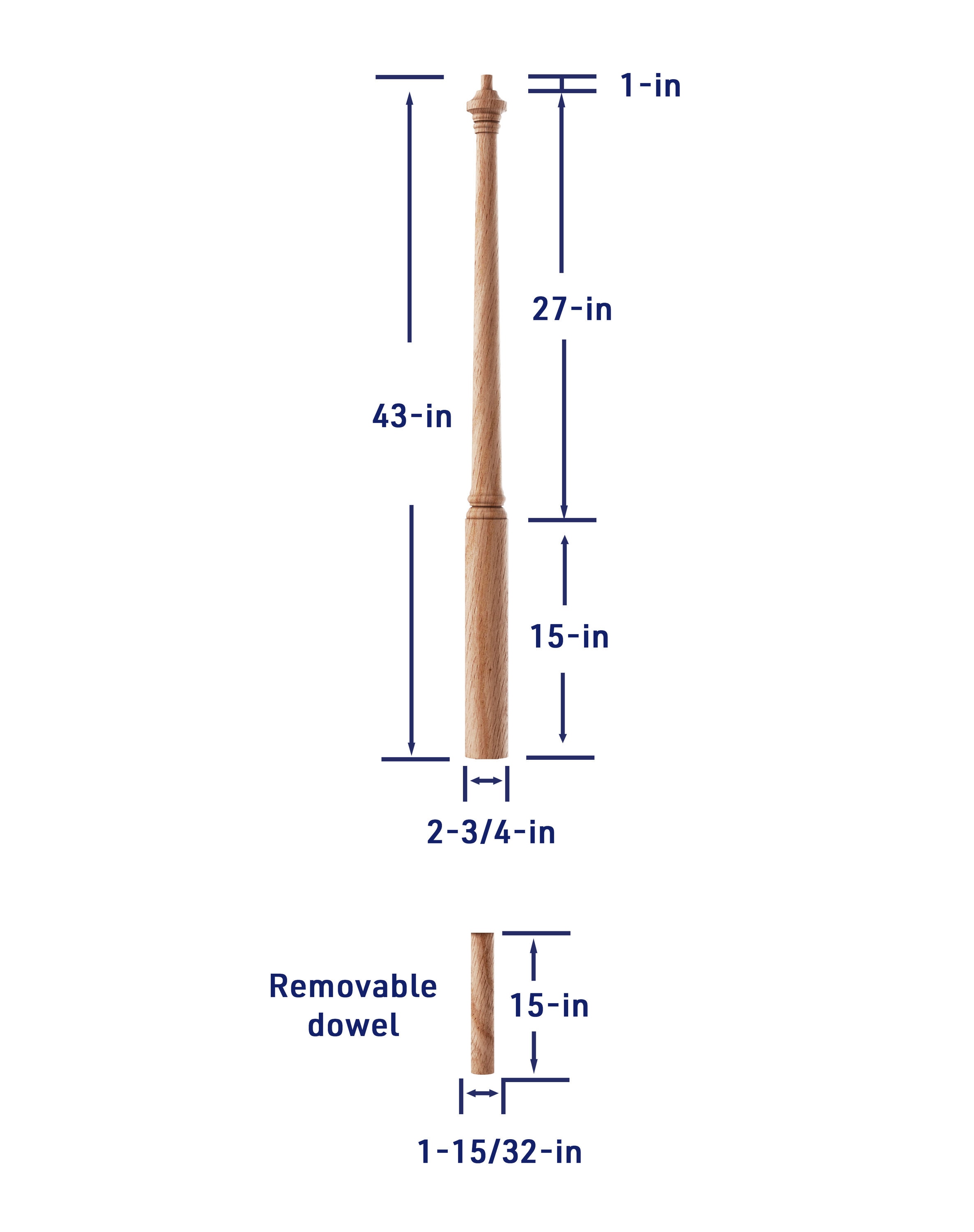 Crown Heritage 4414060 Interior-Stairpart-Newel-Posts - View #3