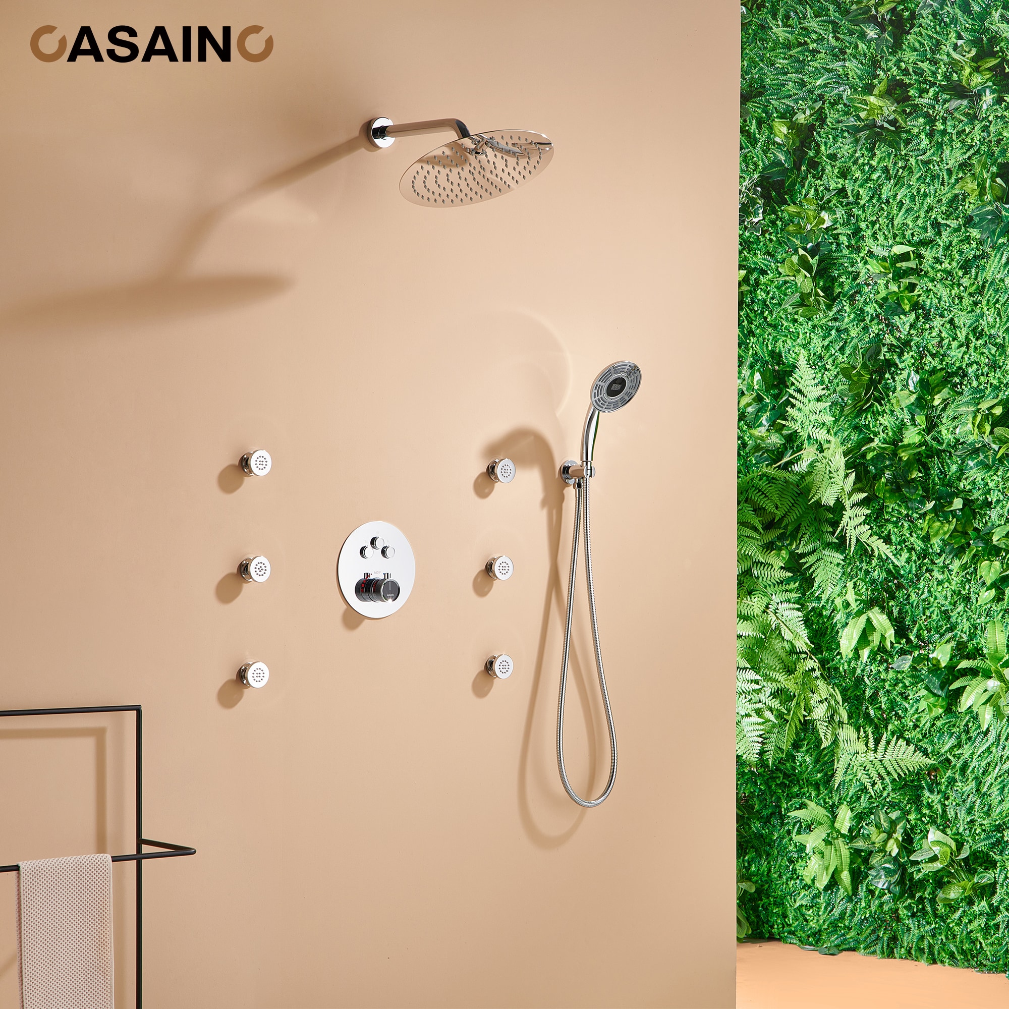 CASAINC CS6216-12CH Showerhead-Bar-Panels - View #3