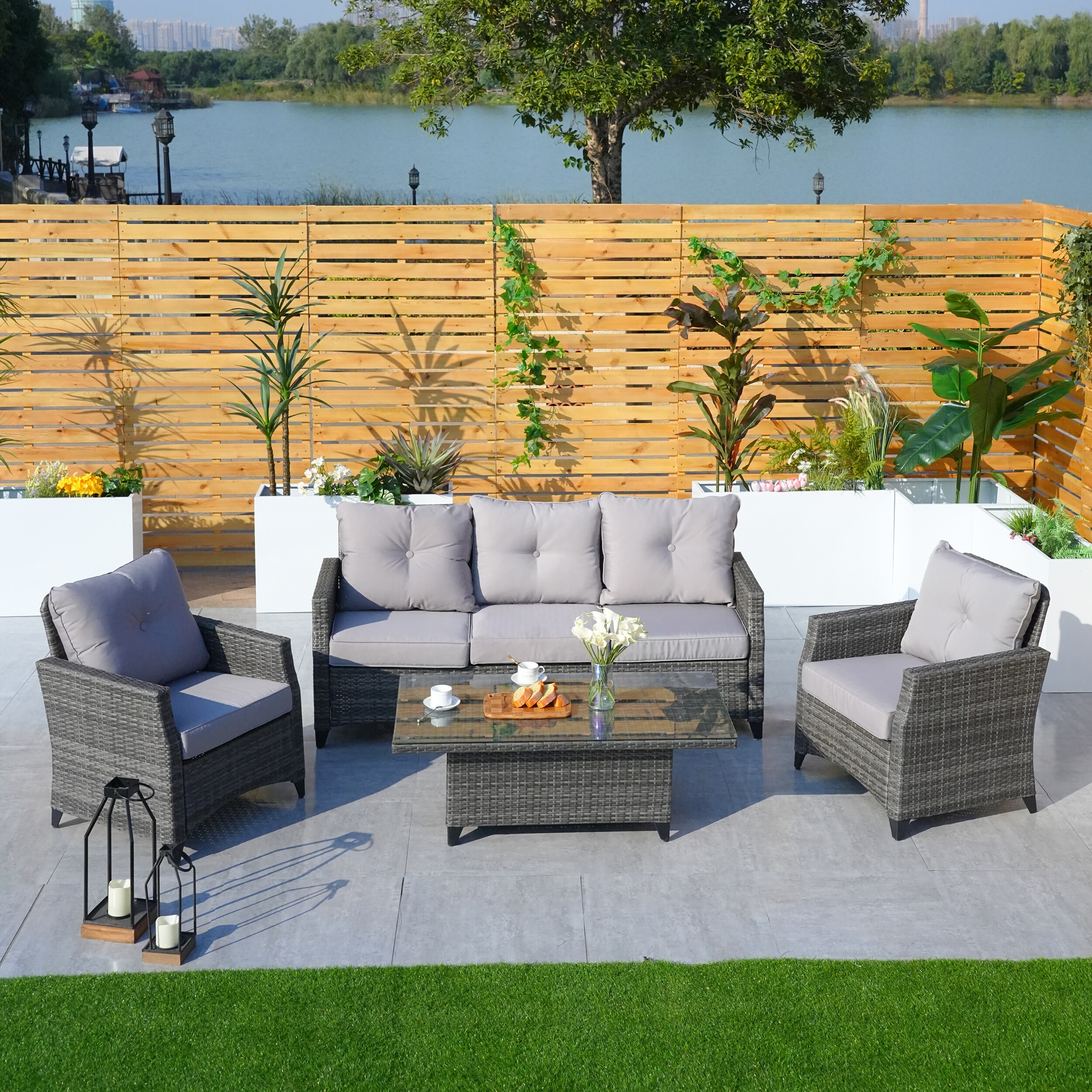 Moda Furnishings PAF-1802LP Patio-Conversation-Sets - View #4