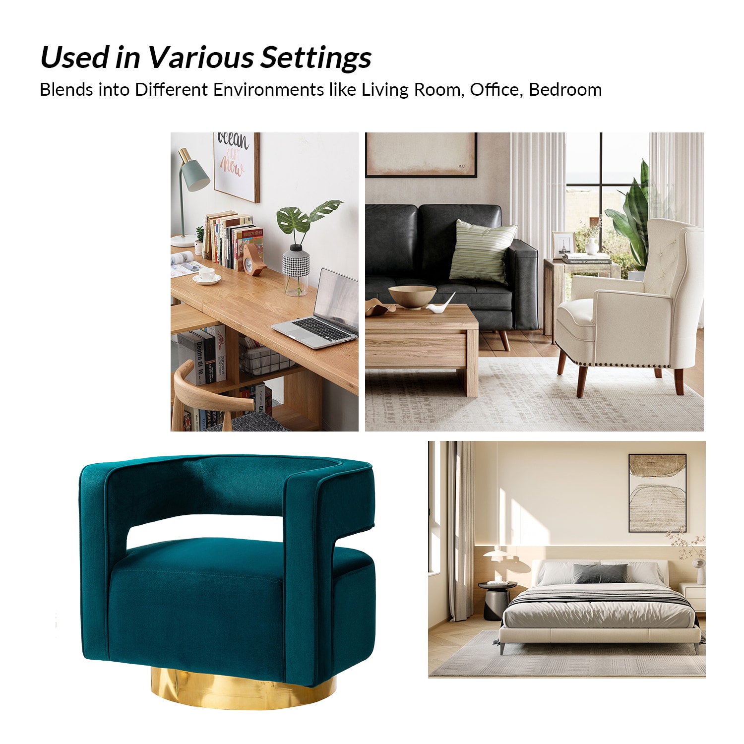 14 Karat Home CHM0141-TEAL chairs - View #10