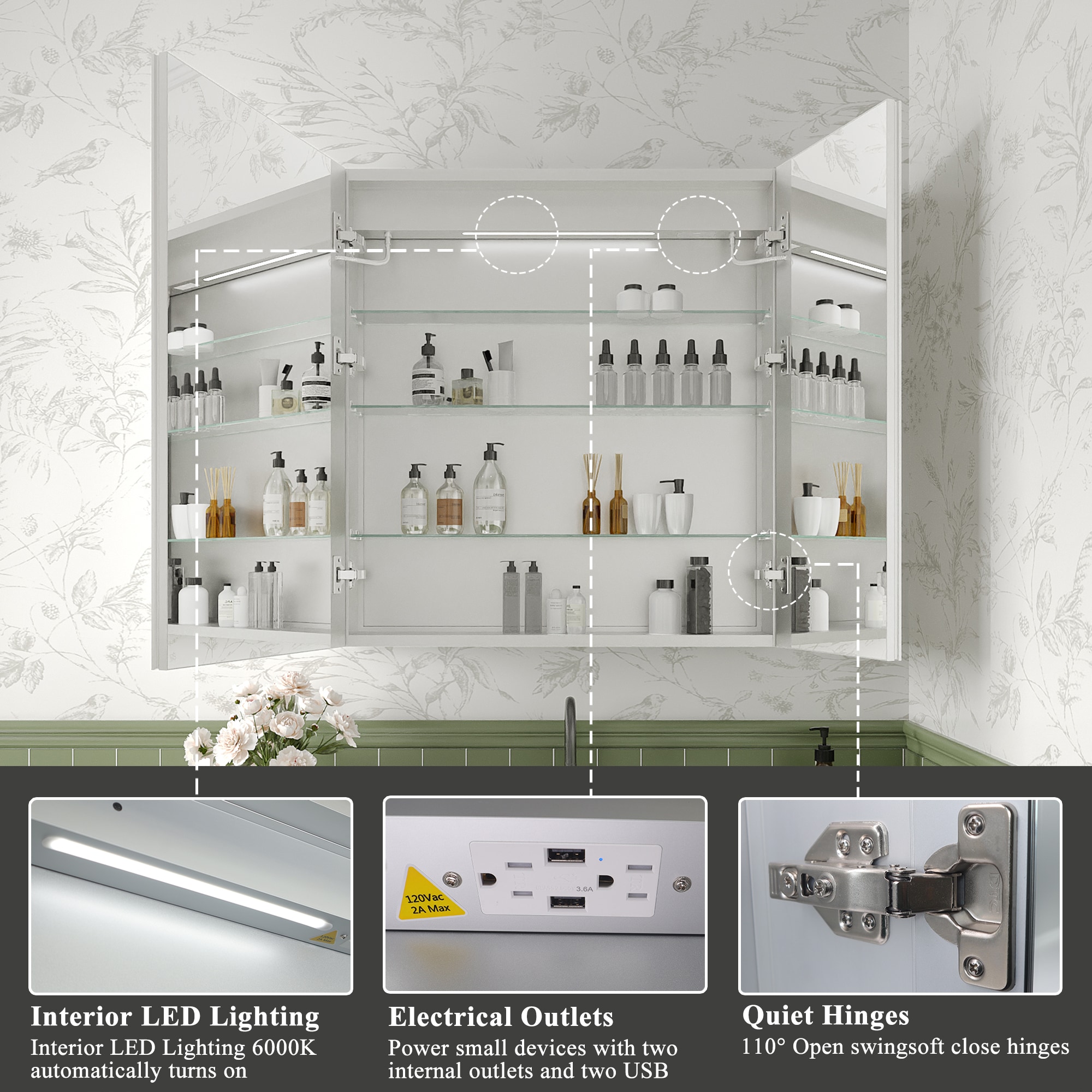 ExBrite LWSDHMC3032V6TX Bathroom-Medicine-Cabinets - View #9