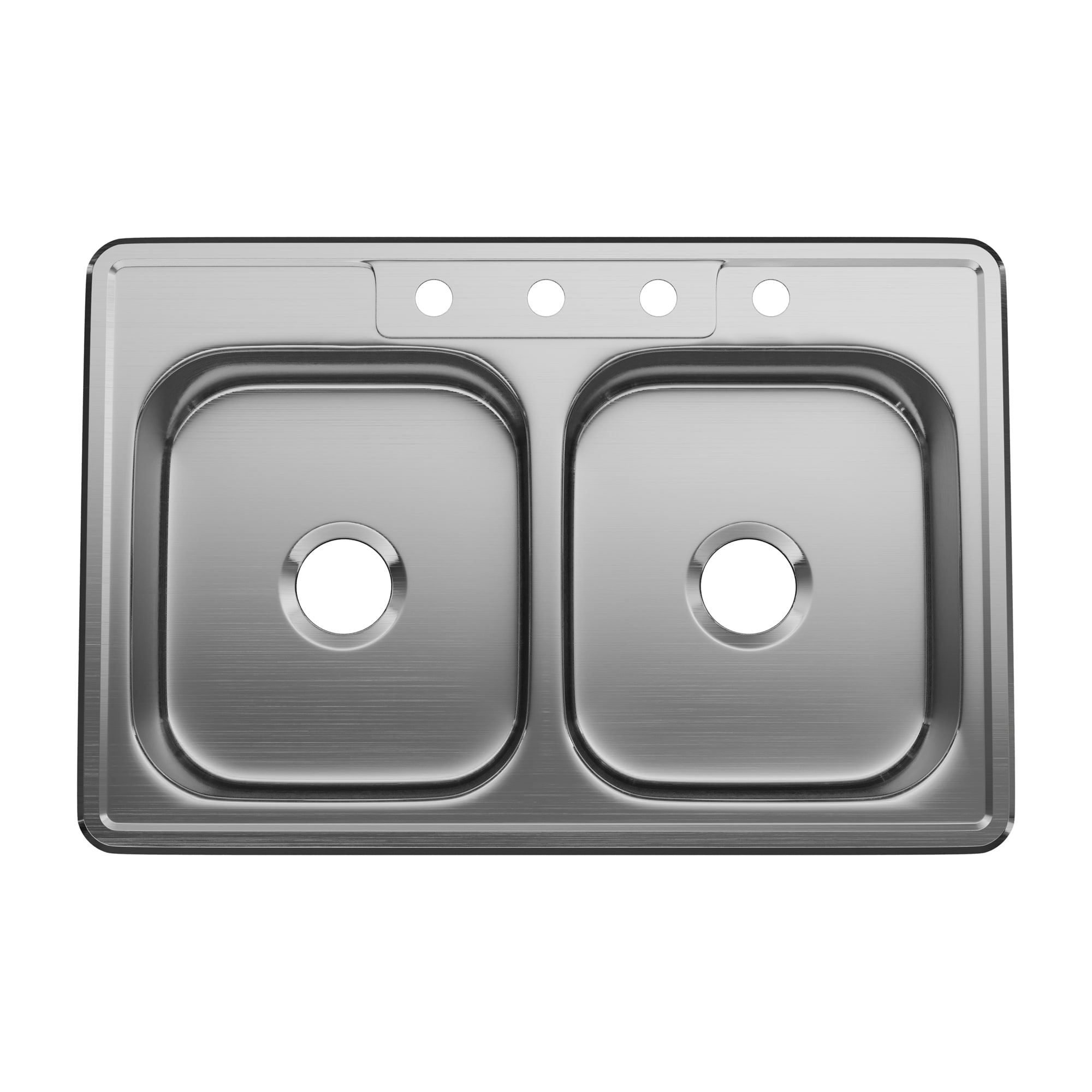 PROFLO PFSR332274A Drop-in 33-Inches x 22-Inches Stainless steel Double equal bowl 20 -Gauge Kitchen Sink