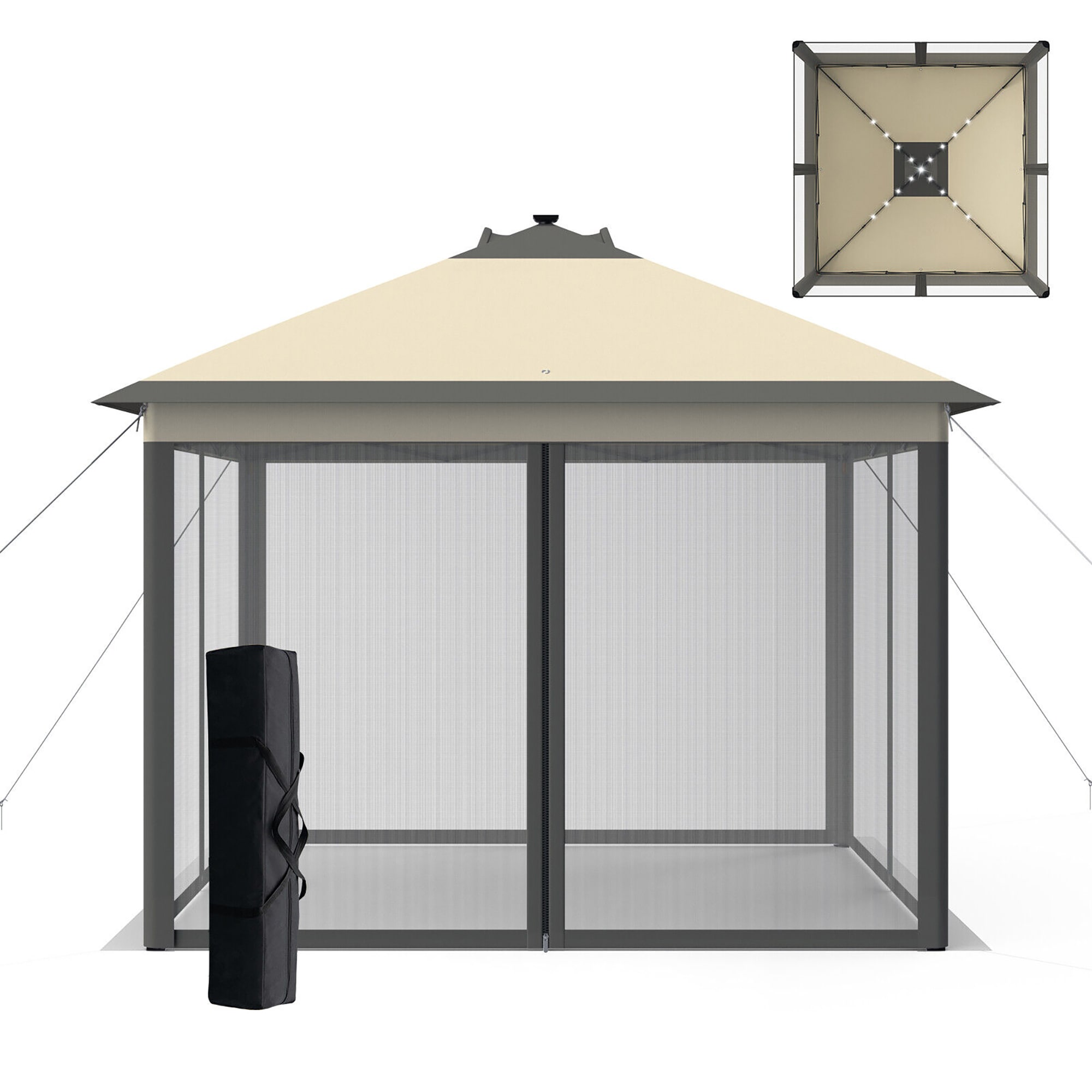 Forclover HYFW-G71CF Wood-Resin-Gazebos - View #2