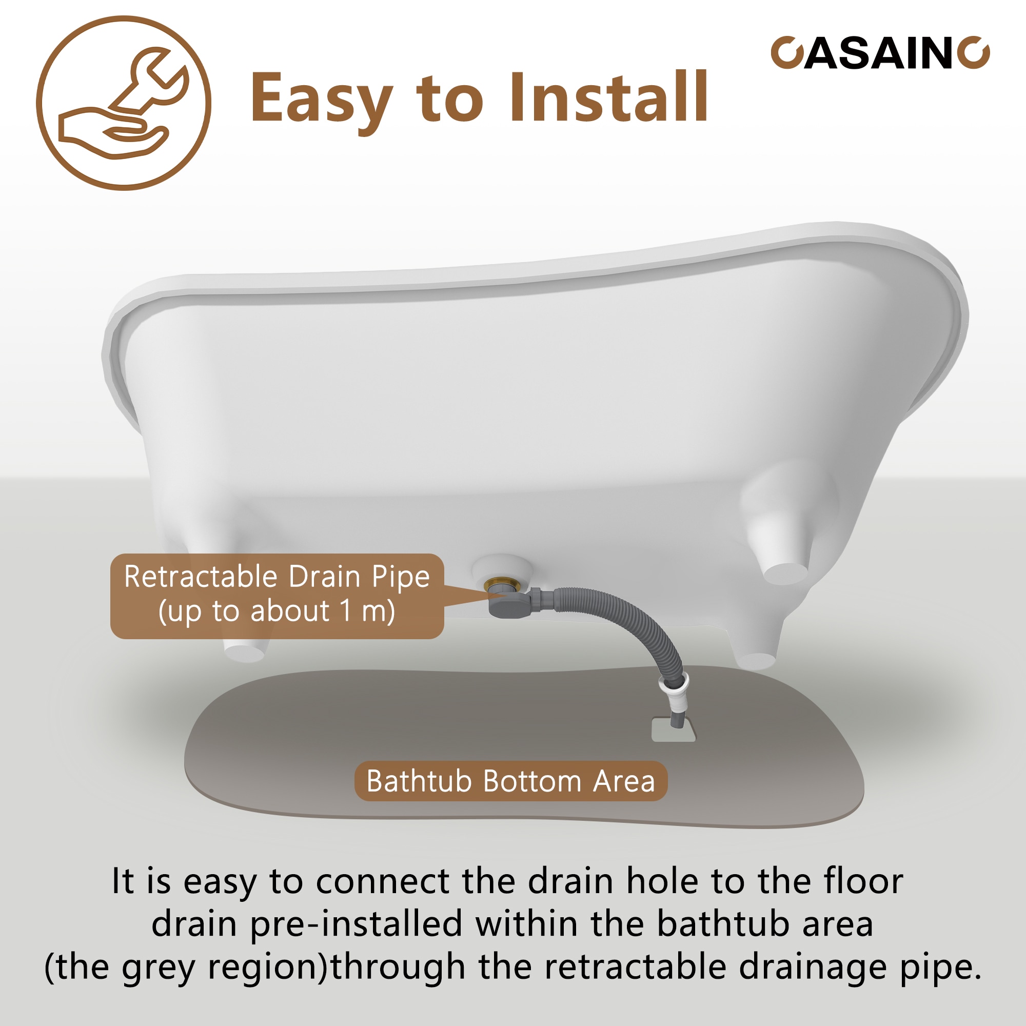 CASAINC CA06002S69MW bathtubs - View #11